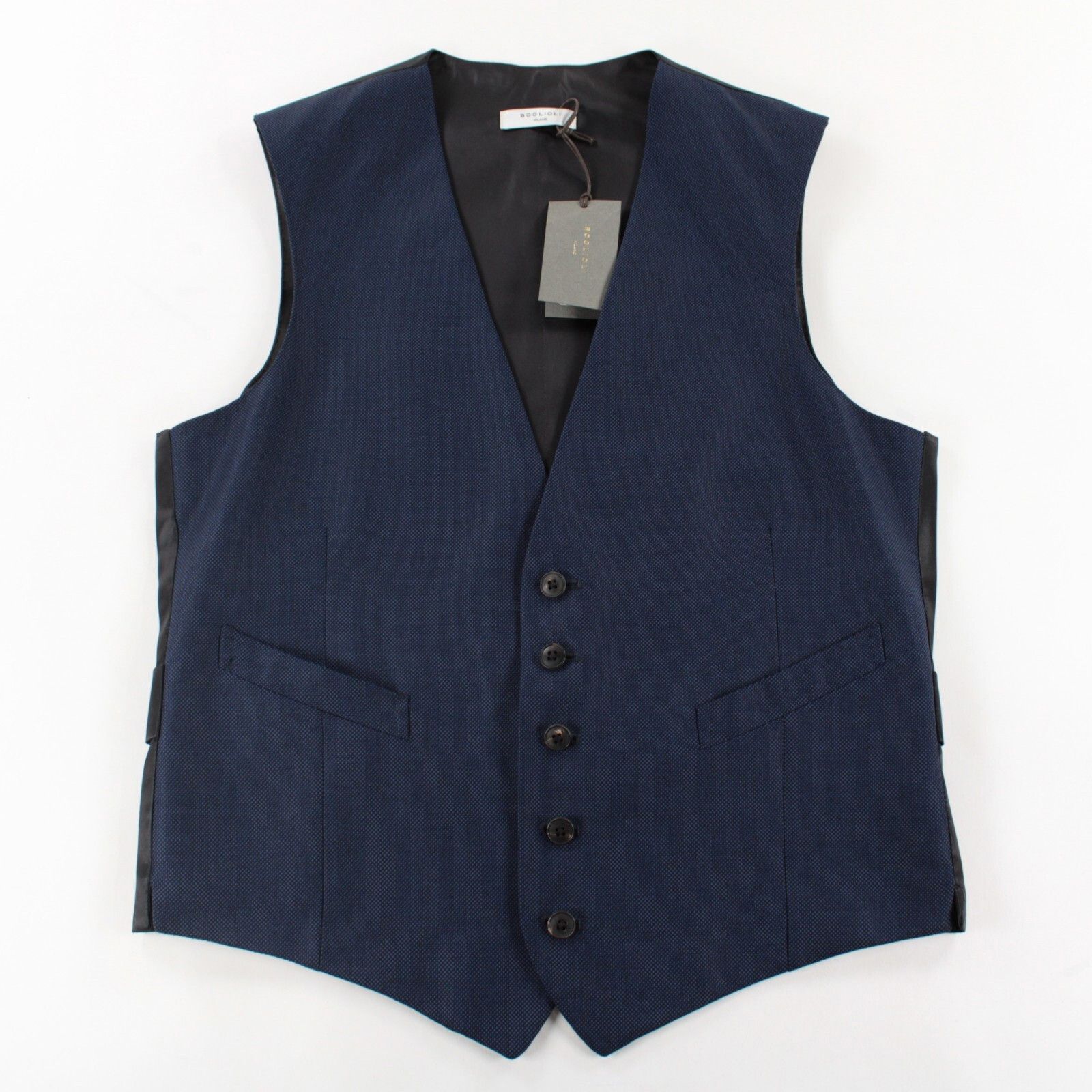 Boglioli Boglioli NWT 100% Wool Vest / Waistcoat Size 46R US 36R Blue Size 36R - 1 Thumbnail
