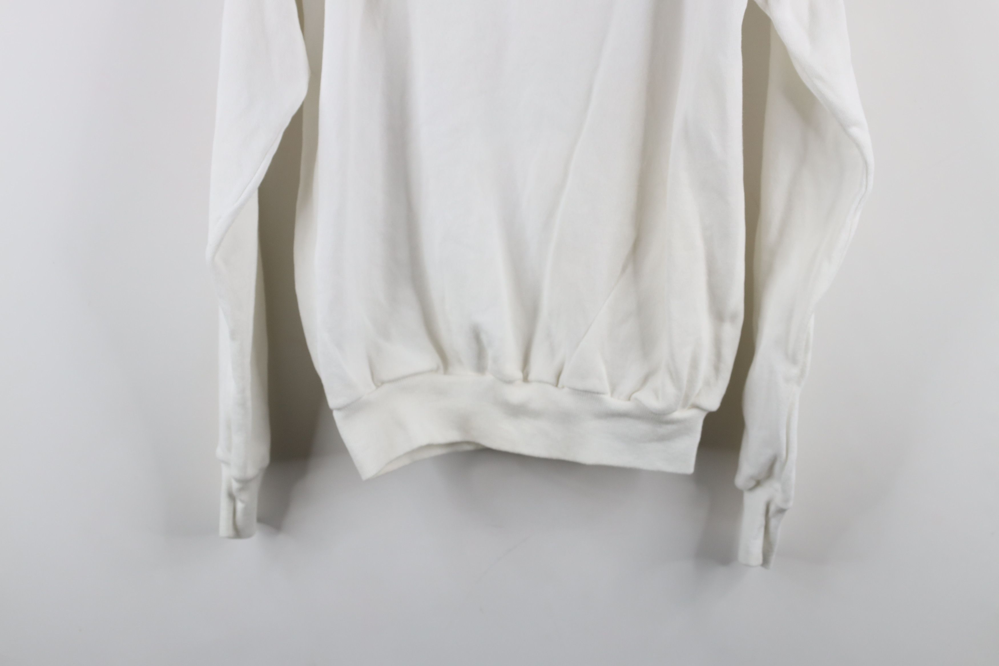 Hanes × Vintage Vintage 80s 90s Hanes Streetwear Hoodie Sweatshirt White USA Size US M / EU 48-50 / 2 - 13 Thumbnail