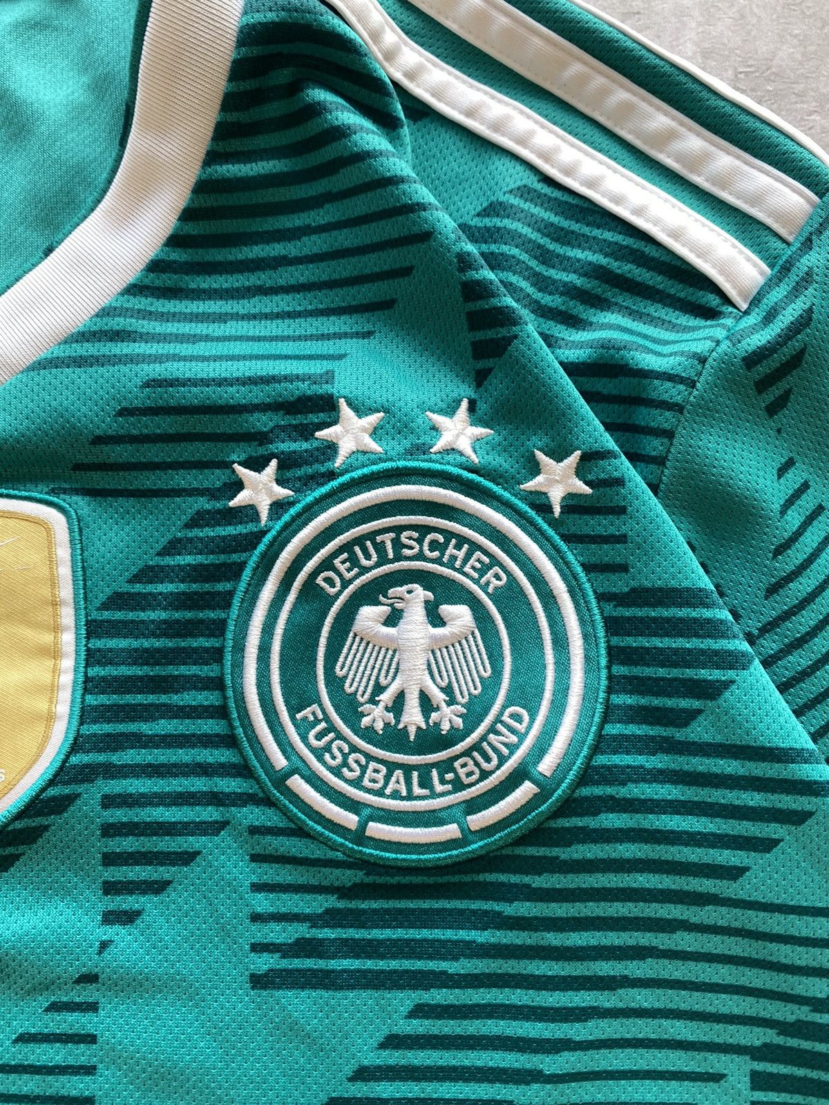 Adidas × Vintage Adidas Germany Soccer Jersey 2014 World Cup Champion Patch Size US M / EU 48-50 / 2 - 6 Thumbnail