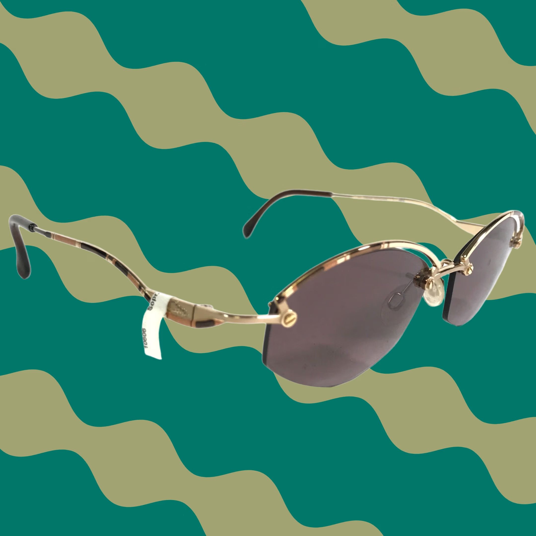 CAZAL Sunglasses MOD.104 COL.738 Brown Gold Purple Lens  display picture 3