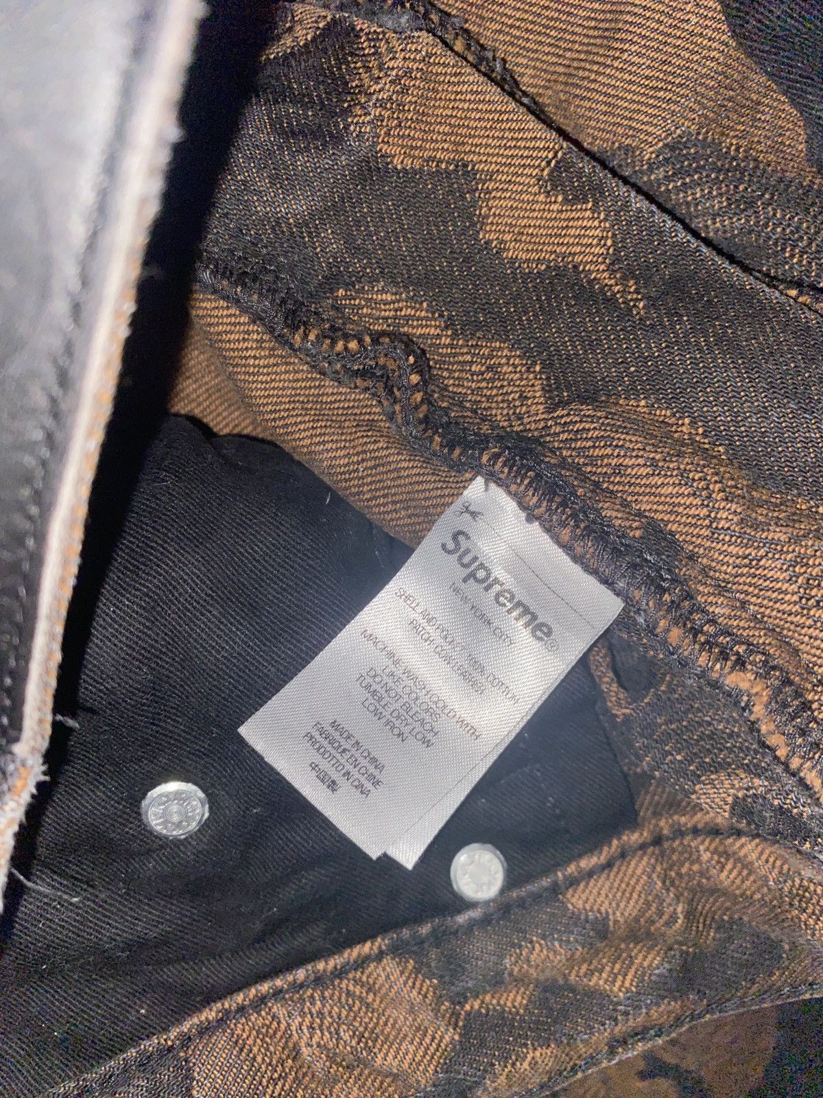 Supreme Flames Jacquard Baggy Denim Short (SS23) - $148