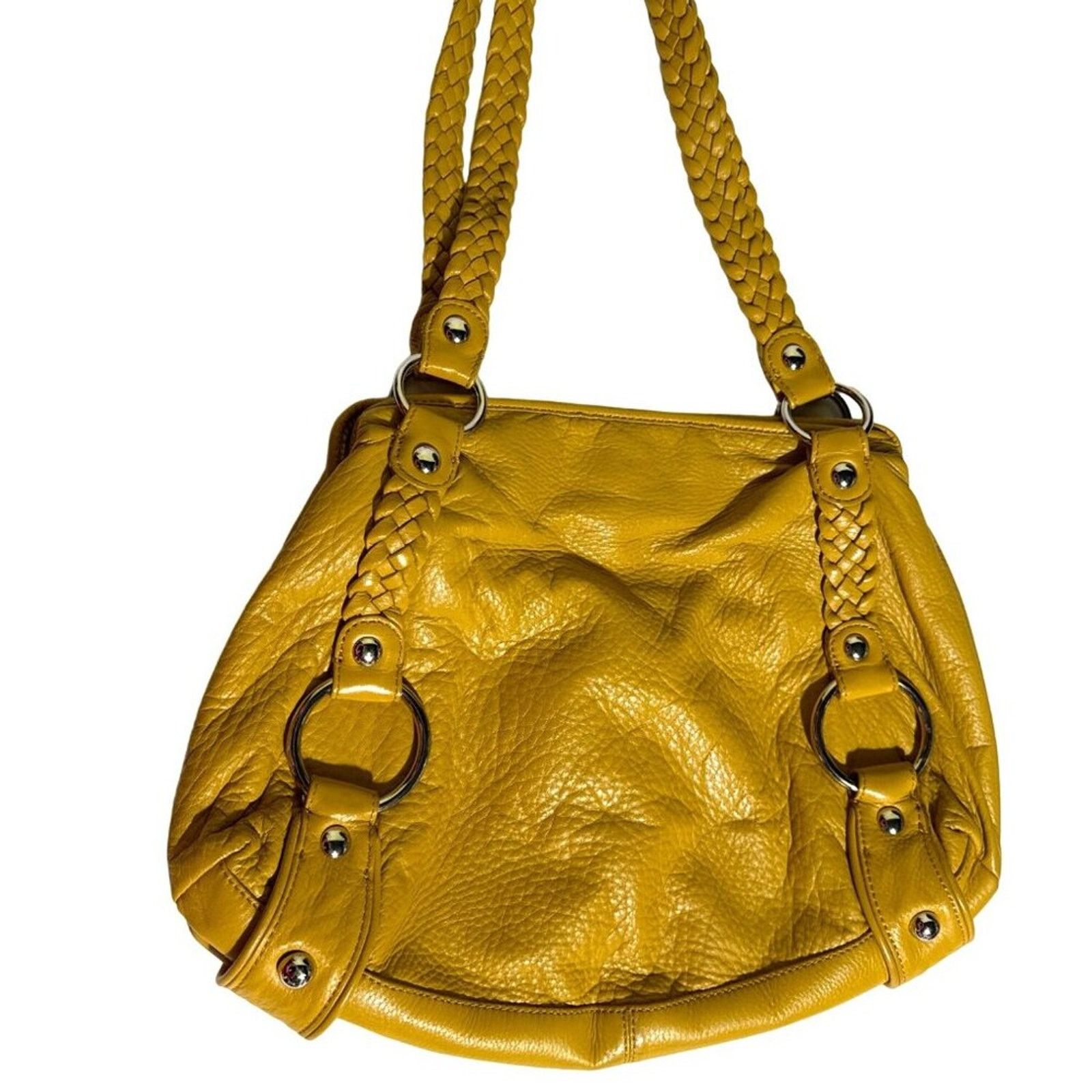 Banana Republic Banana Republic Shoulder Bag Hobo Mustard Braided Handle Size ONE SIZE - 1 Thumbnail