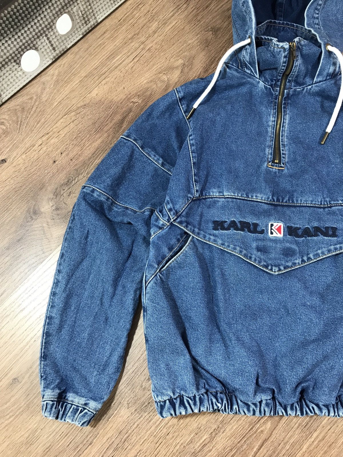 Karl Kani × Vintage Vintage Y2K Karl Kani Baggy Denim Anorak Jacket Skate 90s Size US S / EU 44-46 / 1 - 3 Thumbnail