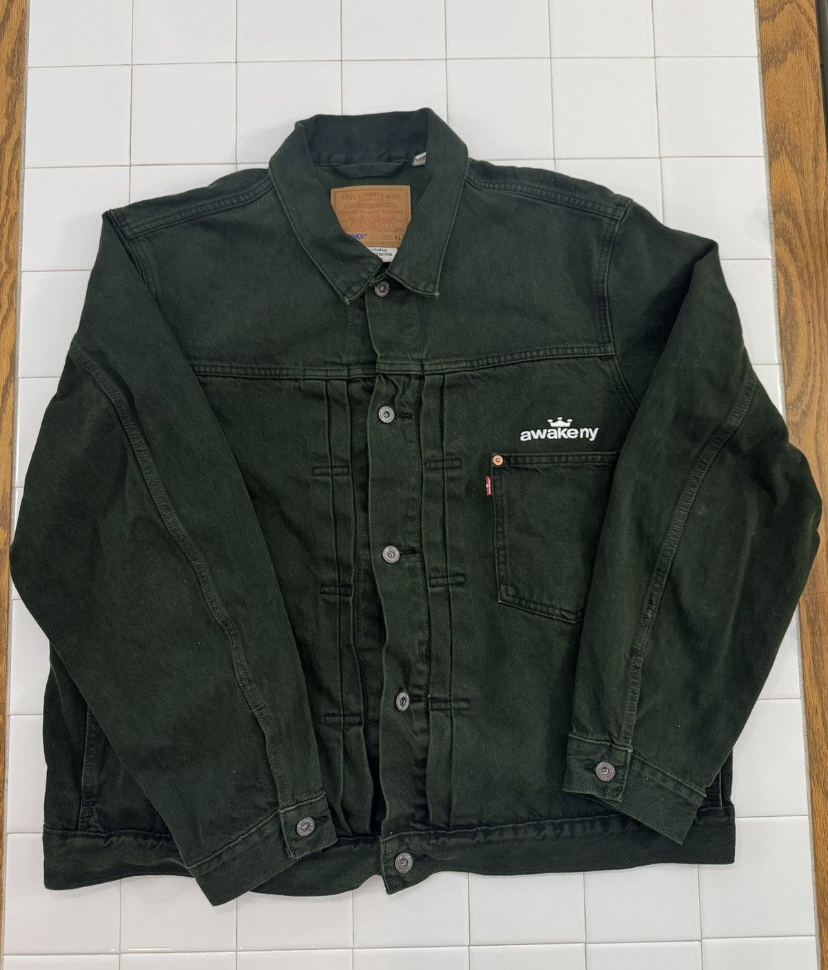 Awake NY × Levi's Awake New York x Levis Trucker Jacket - Green Size US XL / EU 56 / 4 - 2 Thumbnail