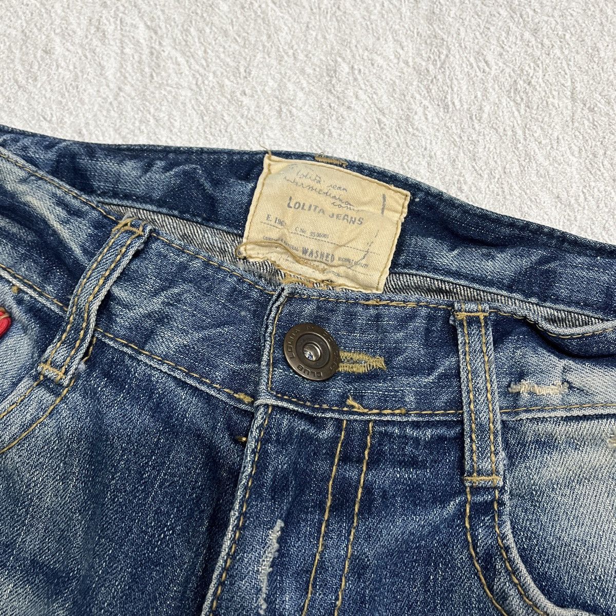 If Six Was Nine 2000s Yoshitomo Nara x Lolita Jeans L.G.B. Cut Denim Size US 32 / EU 48 - 6 Thumbnail