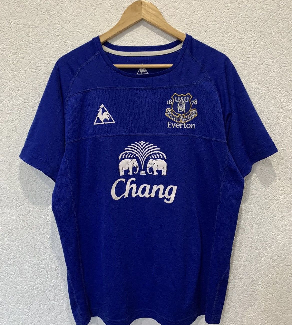 Le Coq Sportif EVERTON LE COQ SPORTIF 2010/2011 HOME KIT SOCCER JERSEY Size US L / EU 52-54 / 3 - 1 Thumbnail