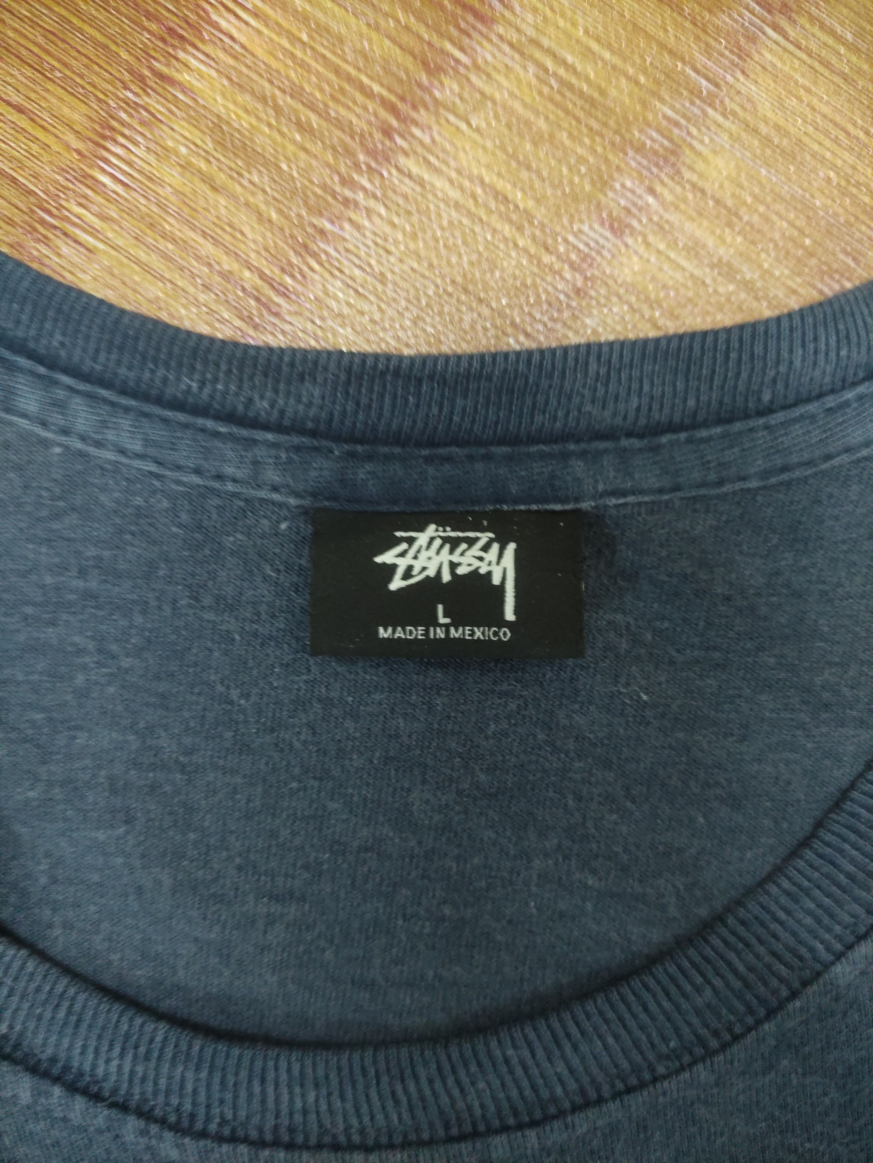 Stussy Stussy Navy Blue Round Neck Shirt Size US L / EU 52-54 / 3 - 3 Thumbnail