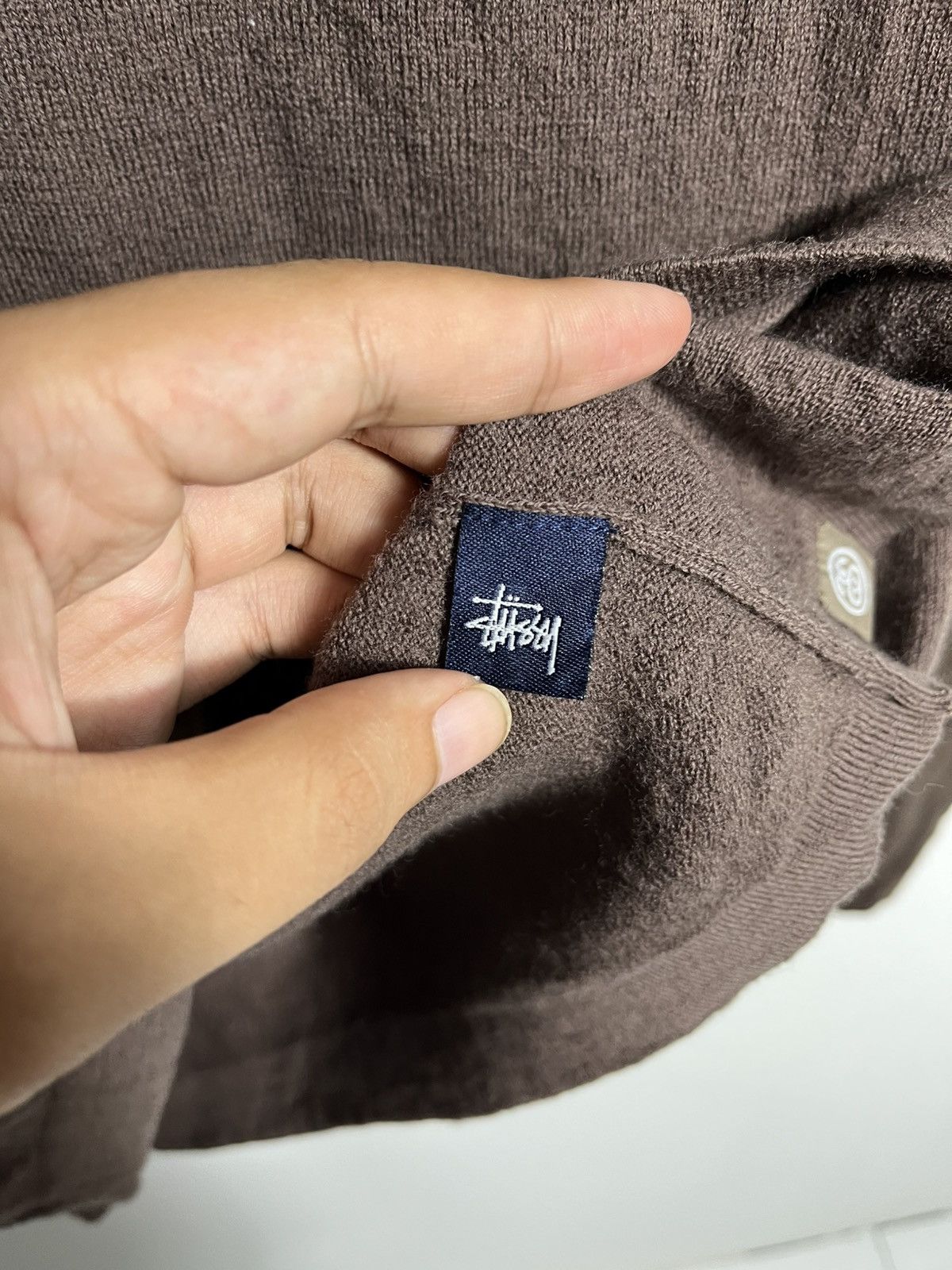 Stussy Vintage 90s Stussy Wool Longsleeve Crewneck Size US L / EU 52-54 / 3 - 7 Thumbnail