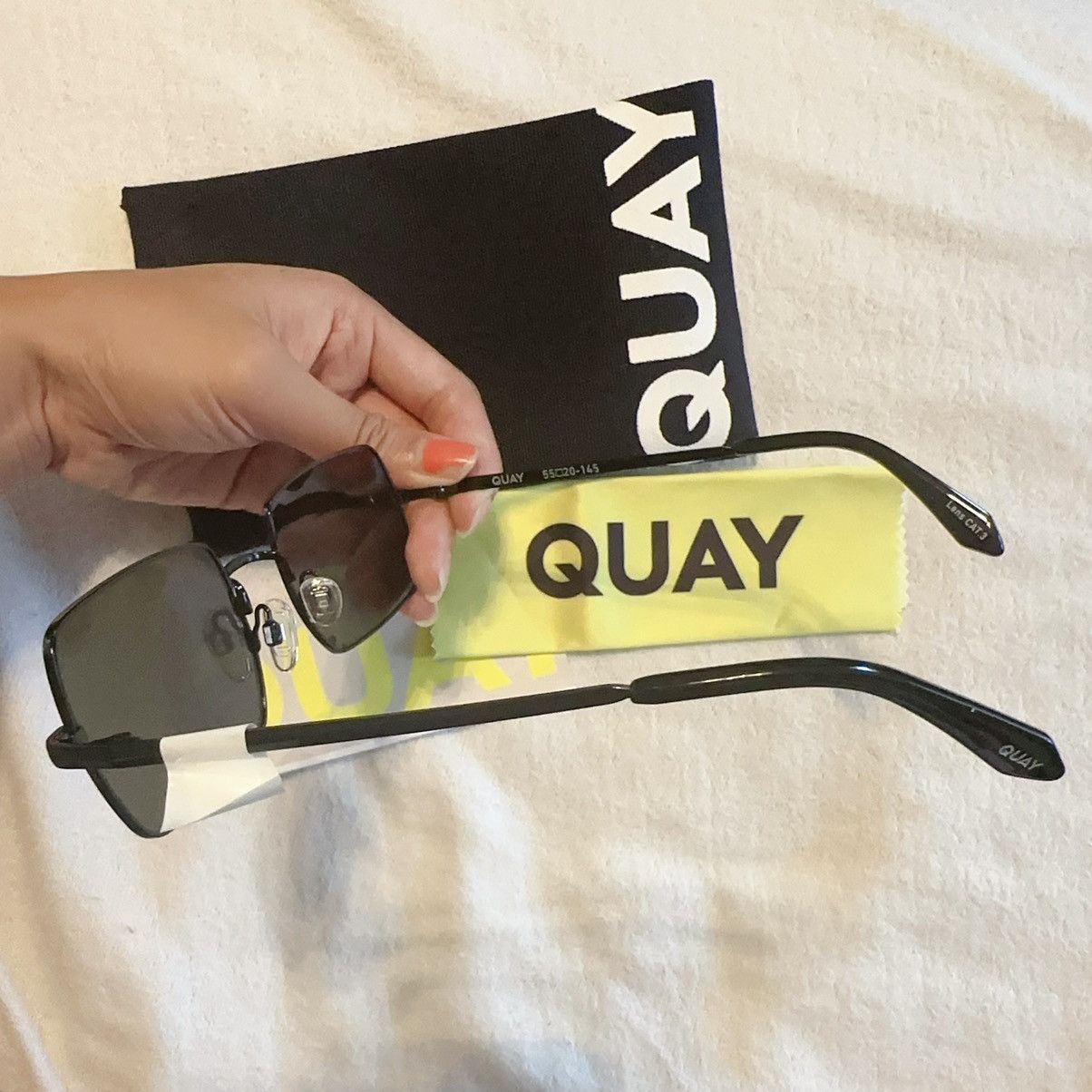 Quay NIB Quay "TTYL POLARIZED" square black frame/ black polarize Size ONE SIZE - 9 Thumbnail
