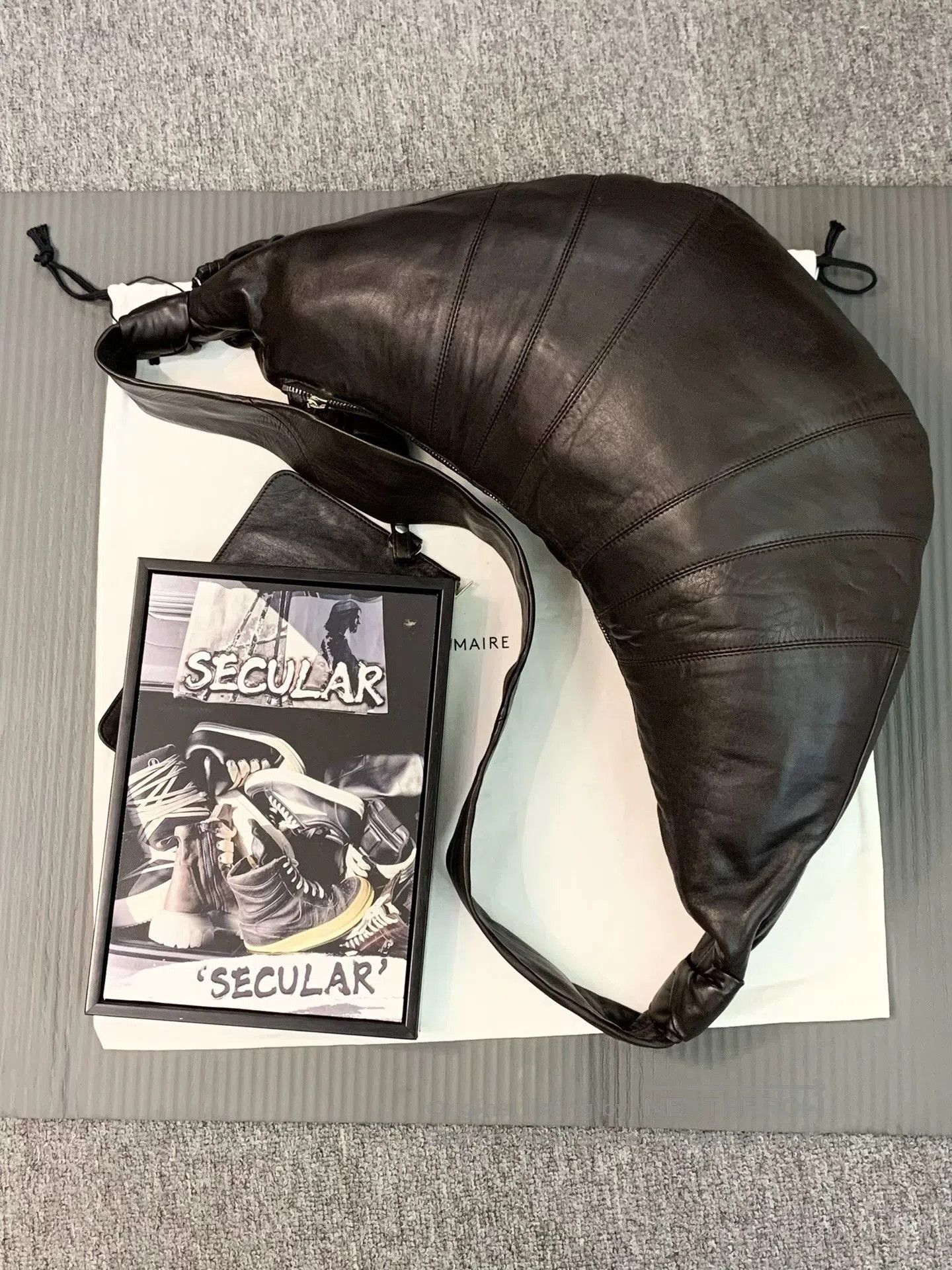 Lemaire Lemaire Large Sheepskin Croissant Bag. Size ONE SIZE - 4 Thumbnail