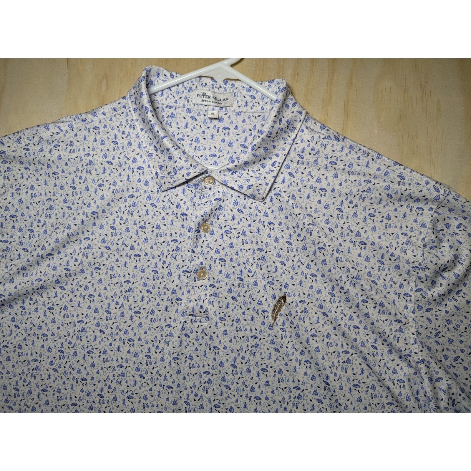 Peter Millar Peter Millar Men's XL Chechessee Creek Polo Summer Comfort Size US XL / EU 56 / 4 - 4 Thumbnail