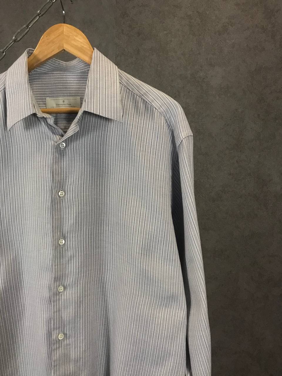 Ermenegildo Zegna Ermenegildo Zegna luxury designer shirt Size US XL / EU 56 / 4 - 2 Thumbnail