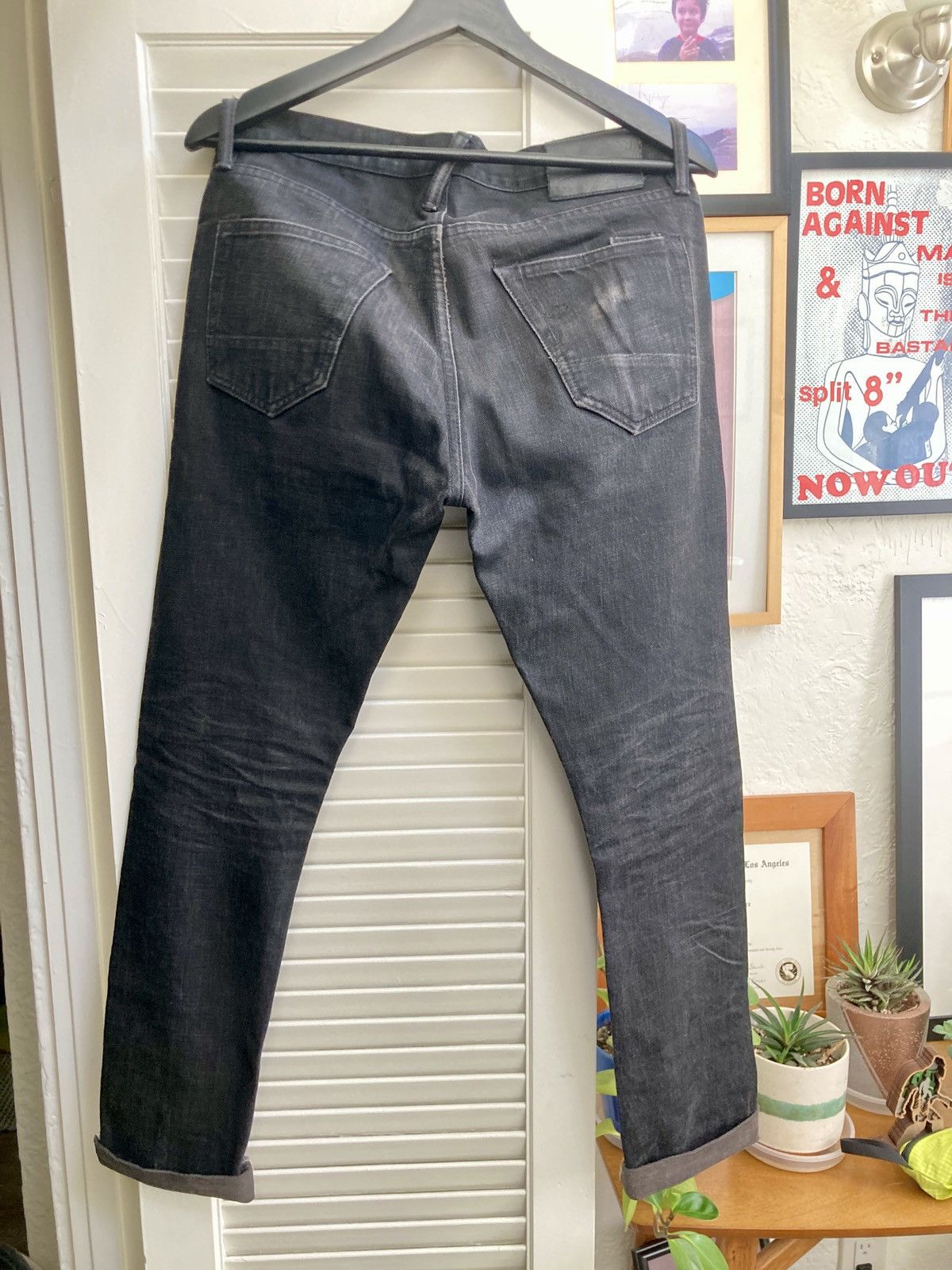 Rogue Territory Black SK Selvedge Jeans Size US 30 / EU 46 - 2 Thumbnail