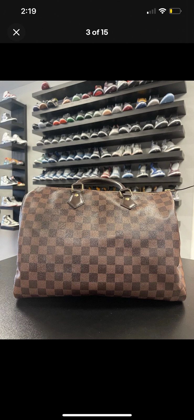 Louis Vuitton Louis Vuitton Speedy Duffle 35 Brown Canvas Damier Ebene Size ONE SIZE - 2 Thumbnail