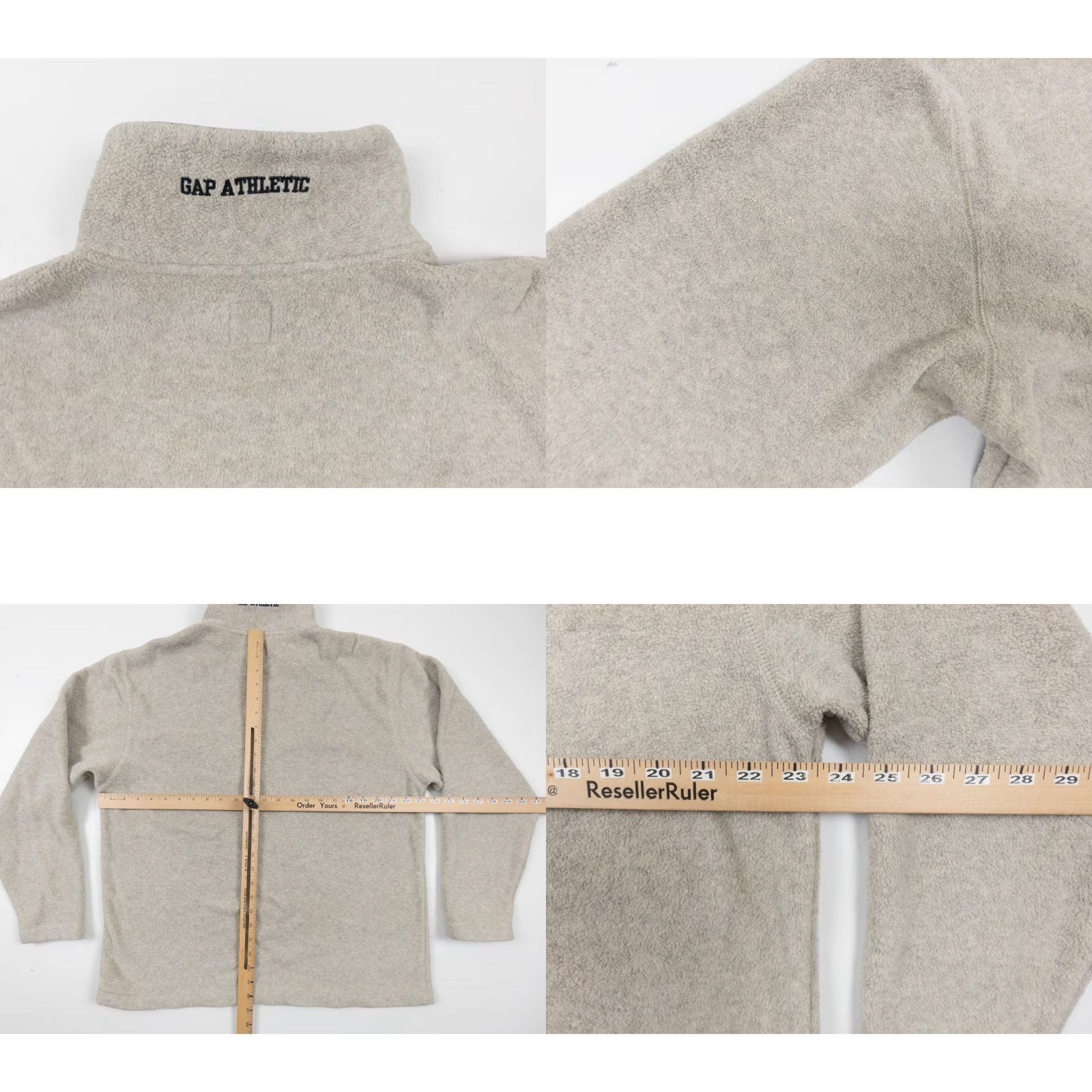 Gap VINTAGE GAP Fleece Pullover Adult Medium Beige 1/4 Zip Long Sleeve Sweater Y2K Mens Size US M / EU 48-50 / 2 - 8 Thumbnail