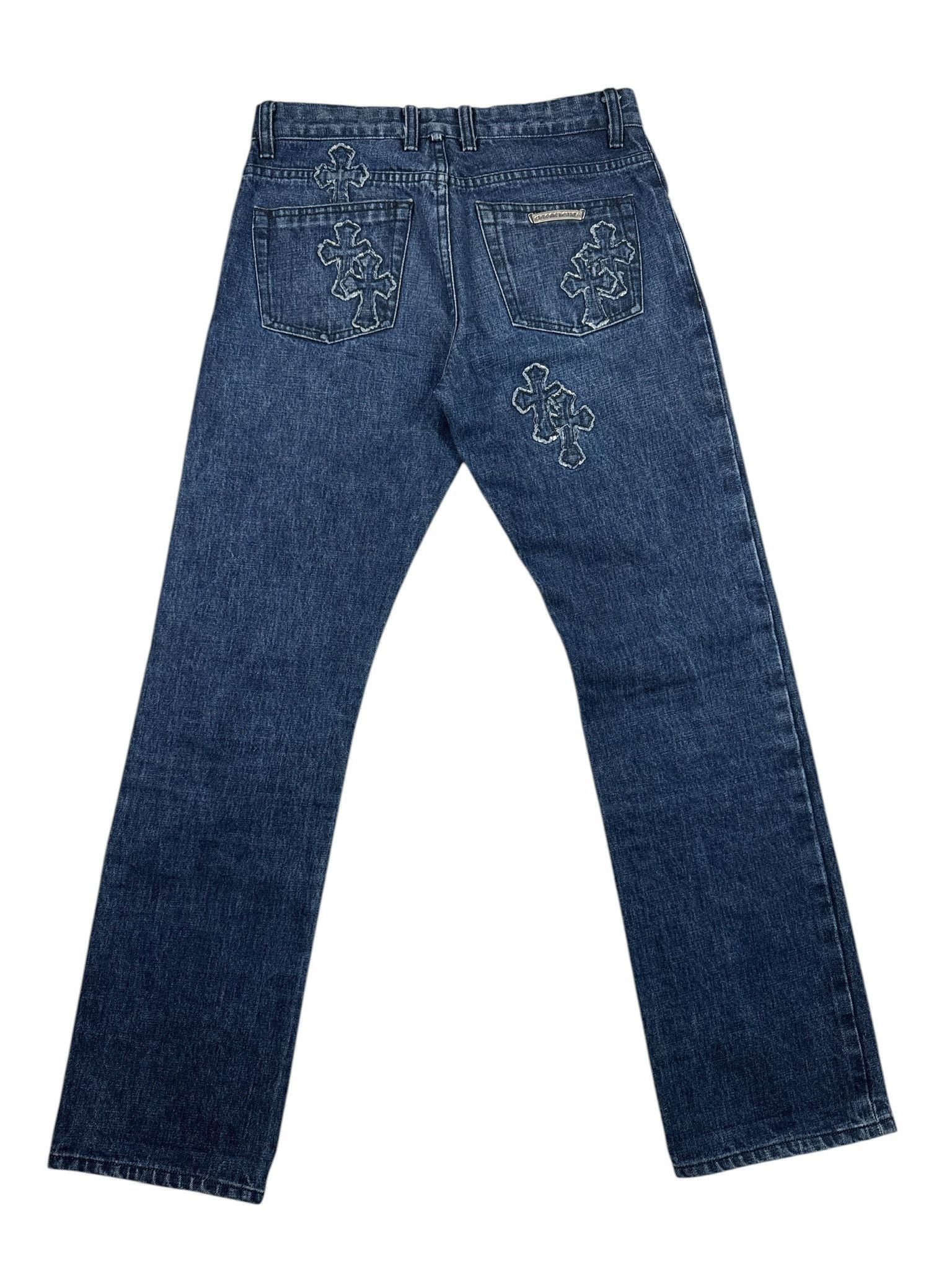 Chrome Hearts Chrome Hearts Loose Ends Denim Cross Patch Jeans Size US 32 / EU 48 - 4 Thumbnail