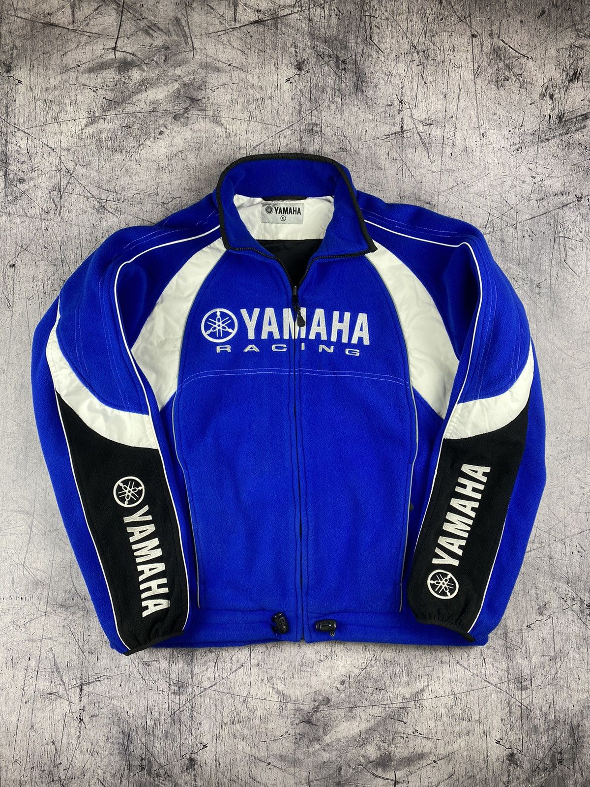 Vintage × Yamaha Vintage Yamaha Racing Fleece Zip Jacket Size US XL / EU 56 / 4 - 2 Thumbnail