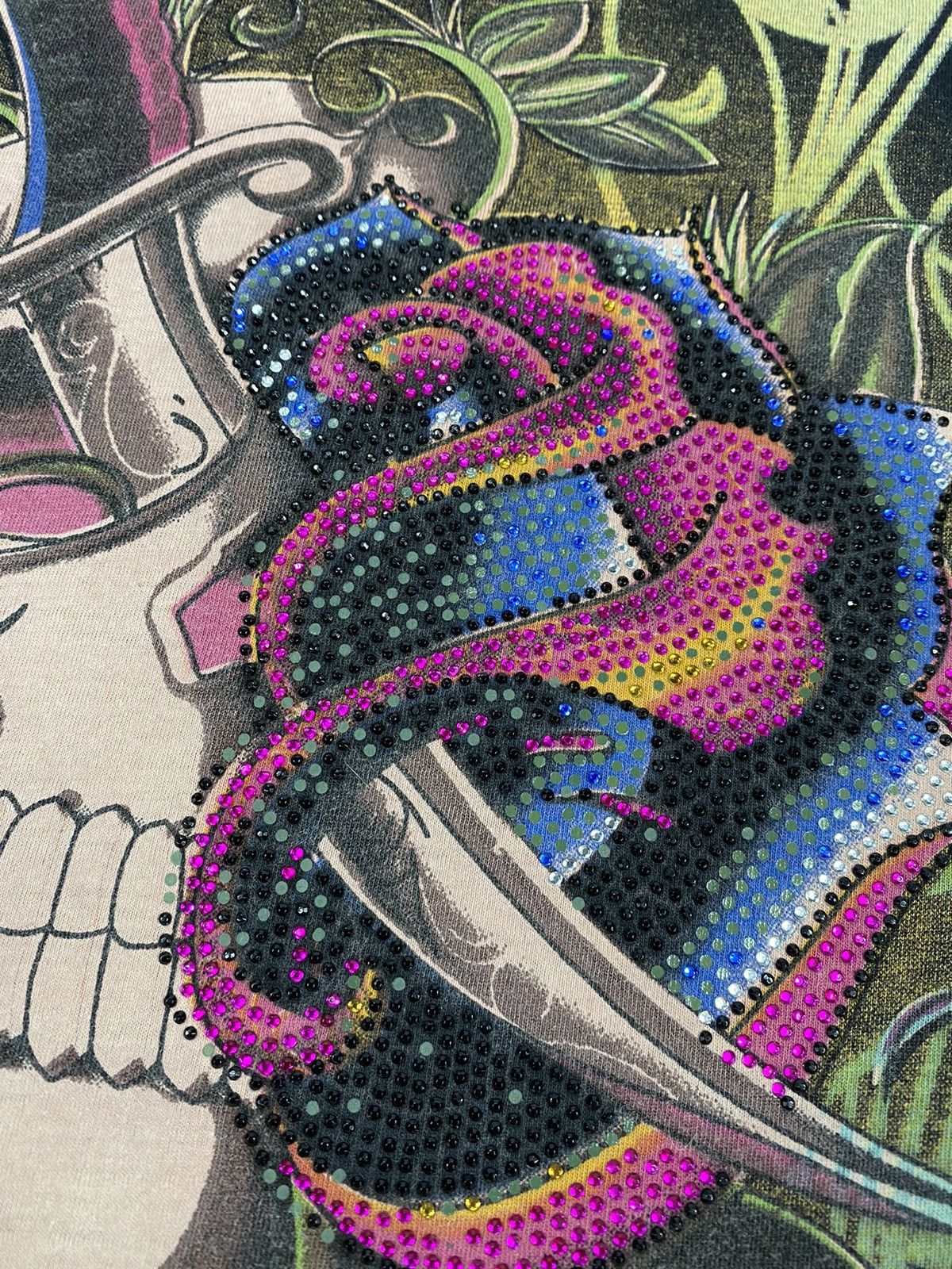 Christian Audigier 🔥LASTDROP🔥 Y2K Christian Audigier Skull Rhinestones T-shirt Size M / US 6-8 / IT 42-44 - 5 Thumbnail
