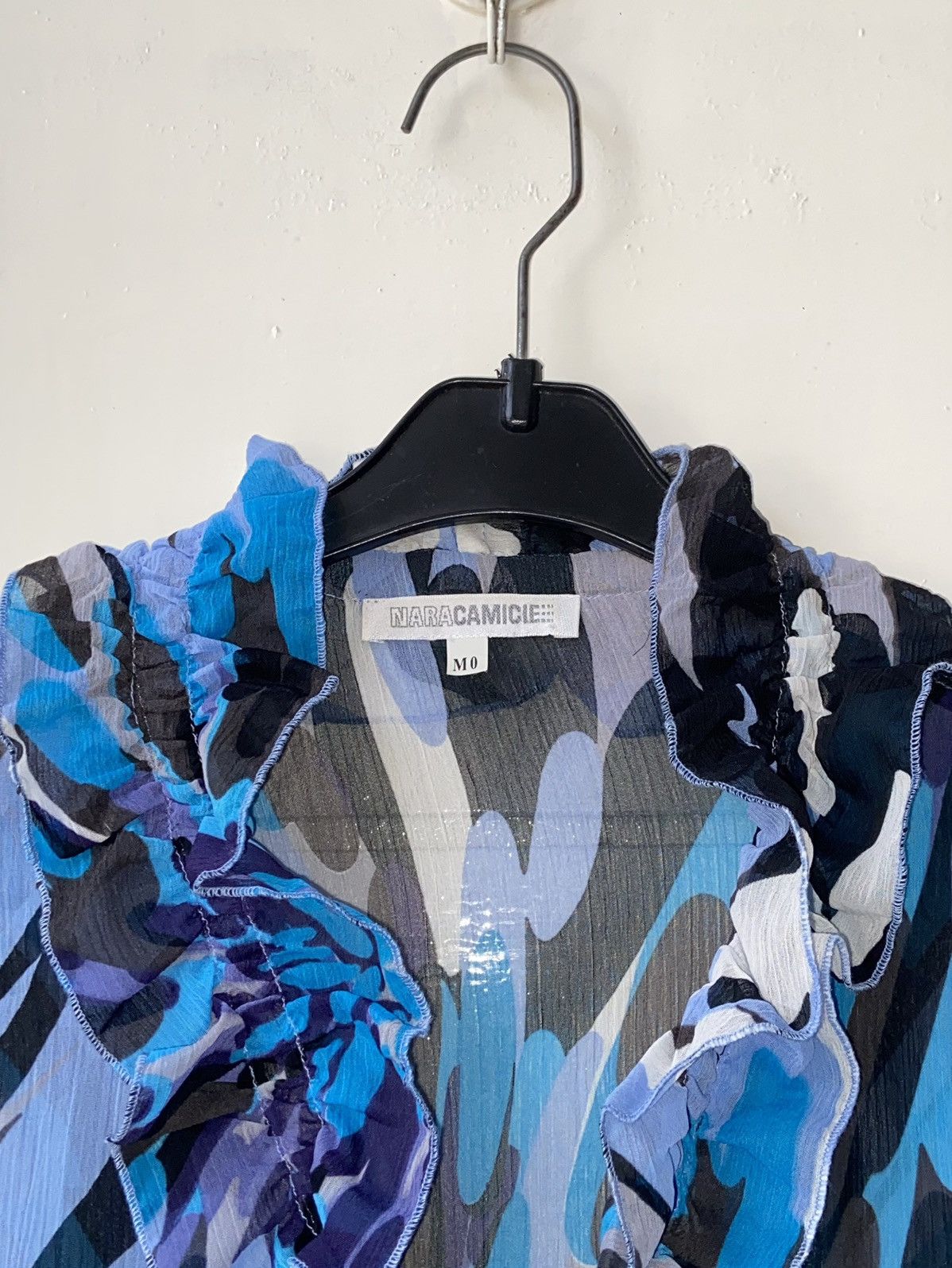 Designer × Japanese Brand NARA CAMICIE Patterned Blouse Size XS / US 0-2 / IT 36-38 - 14 Thumbnail