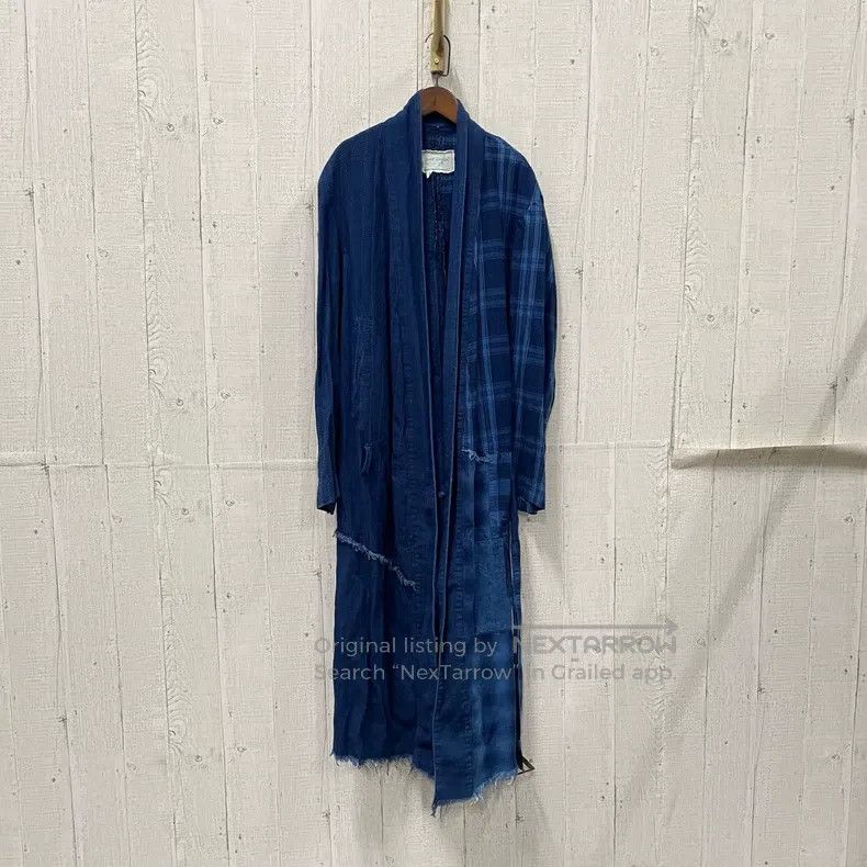 Greg Lauren Greg Lauren Indigo Dyed Long Sleeve Patchwork Duster Size US L / EU 52-54 / 3 - 1 Thumbnail