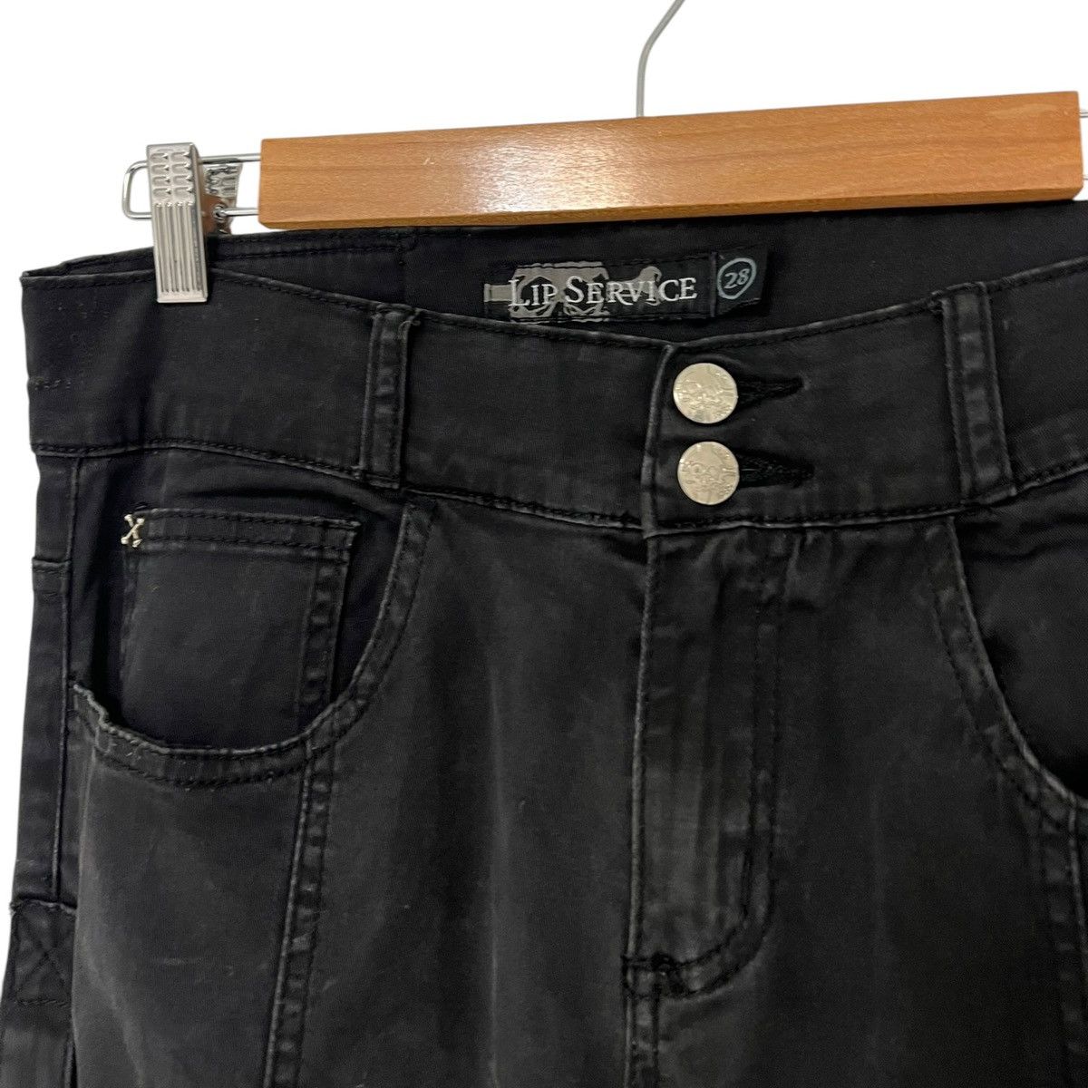Lip Service Lipservice ring buckle denim Size US 28 / EU 44 - 2 Thumbnail