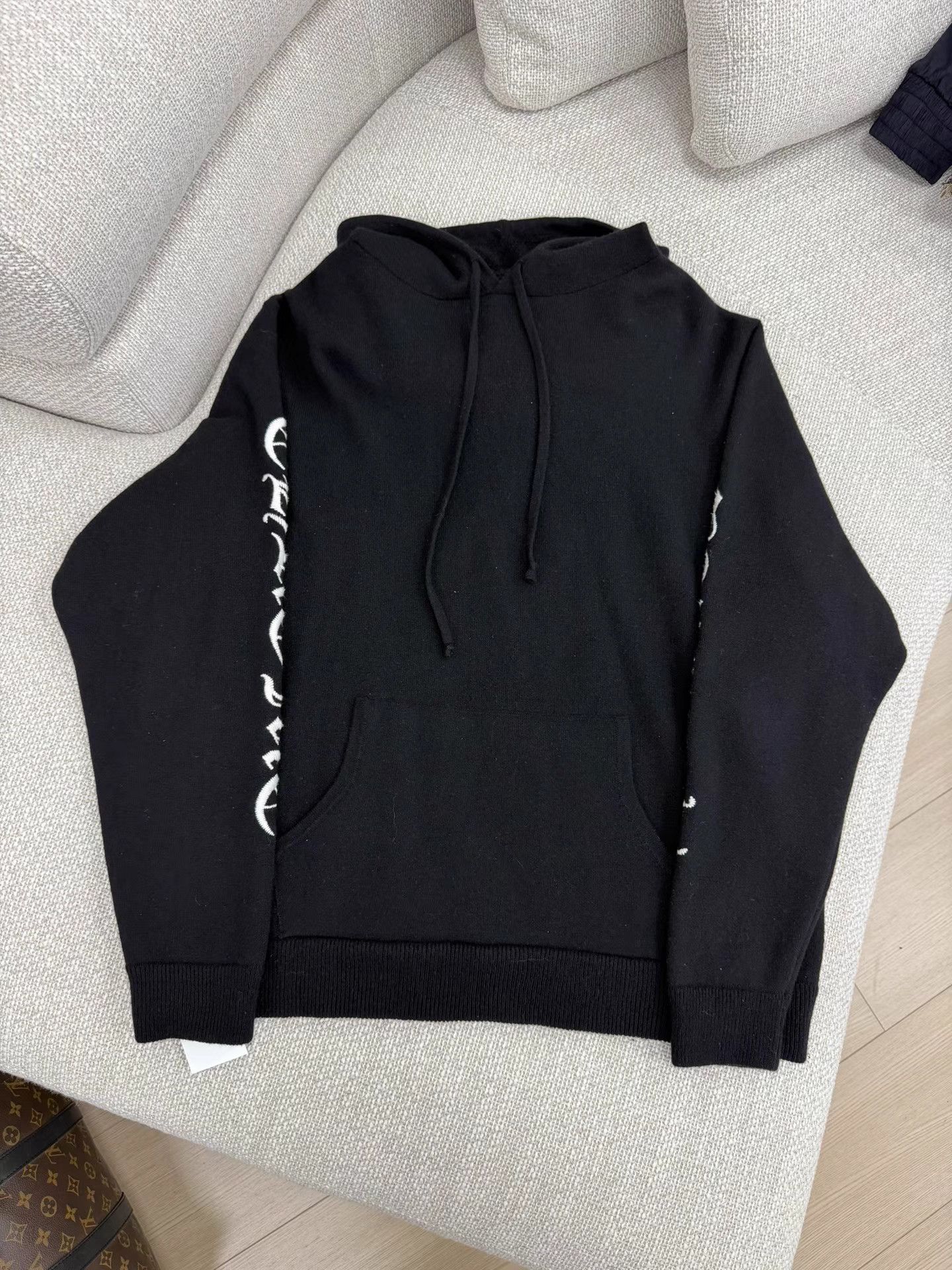 Chrome Hearts Chrome Hearts Sanskrit Embroidery Cashmere Knit Hoodie Size US XL / EU 56 / 4 - 2 Thumbnail