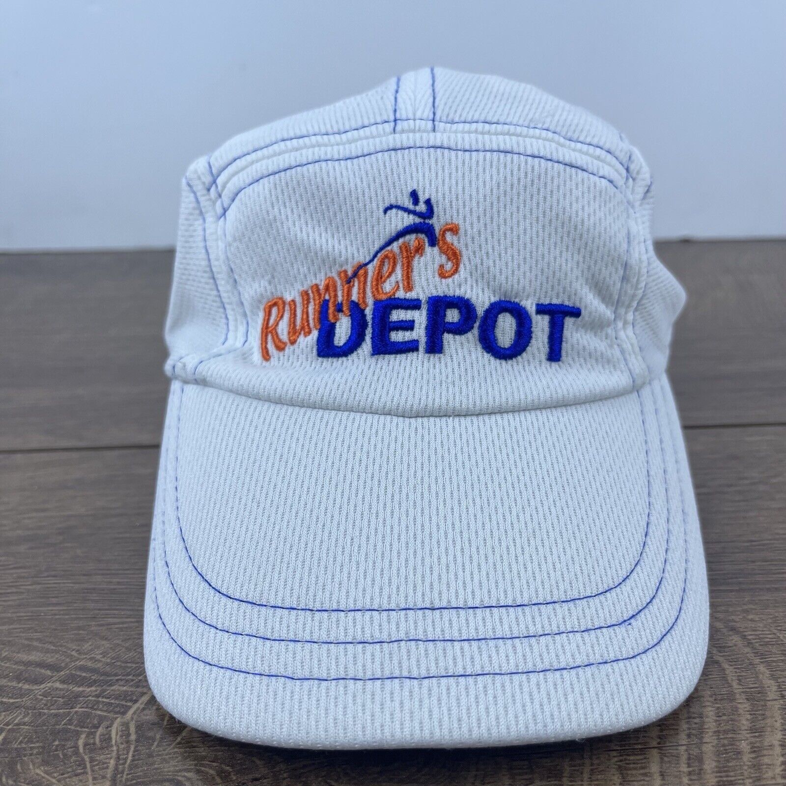 Other Runners Depot Hat Running Hat White Adjustable Hat White Adu Size ONE SIZE - 2 Thumbnail