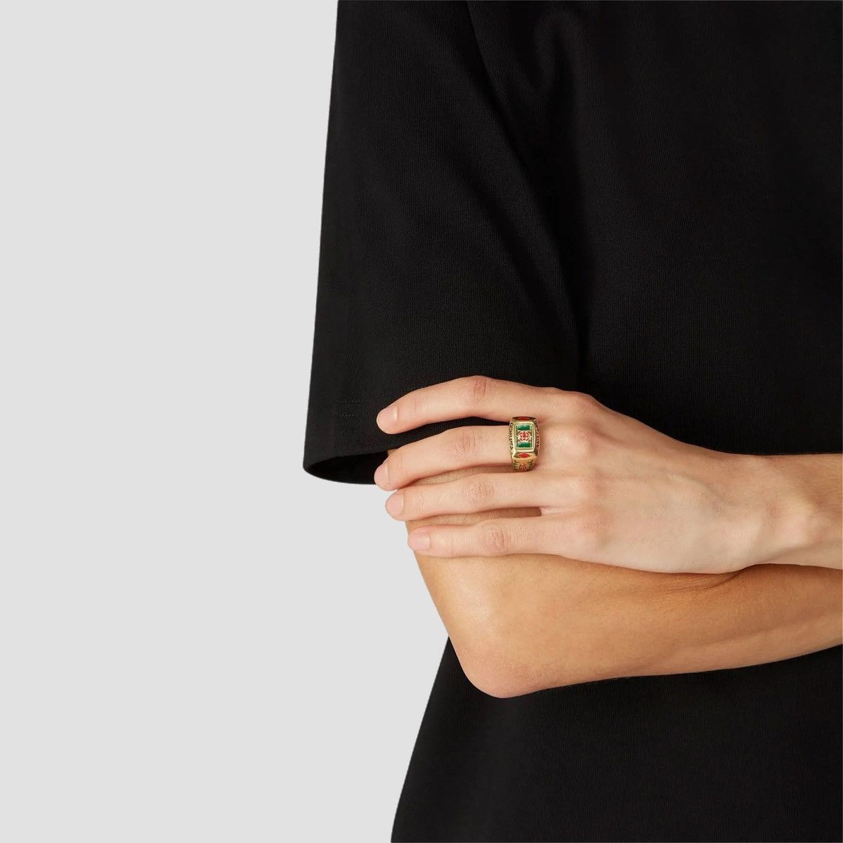 Casablanca Casablanca Tennis Club Ring Gold S Size ONE SIZE - 3 Thumbnail
