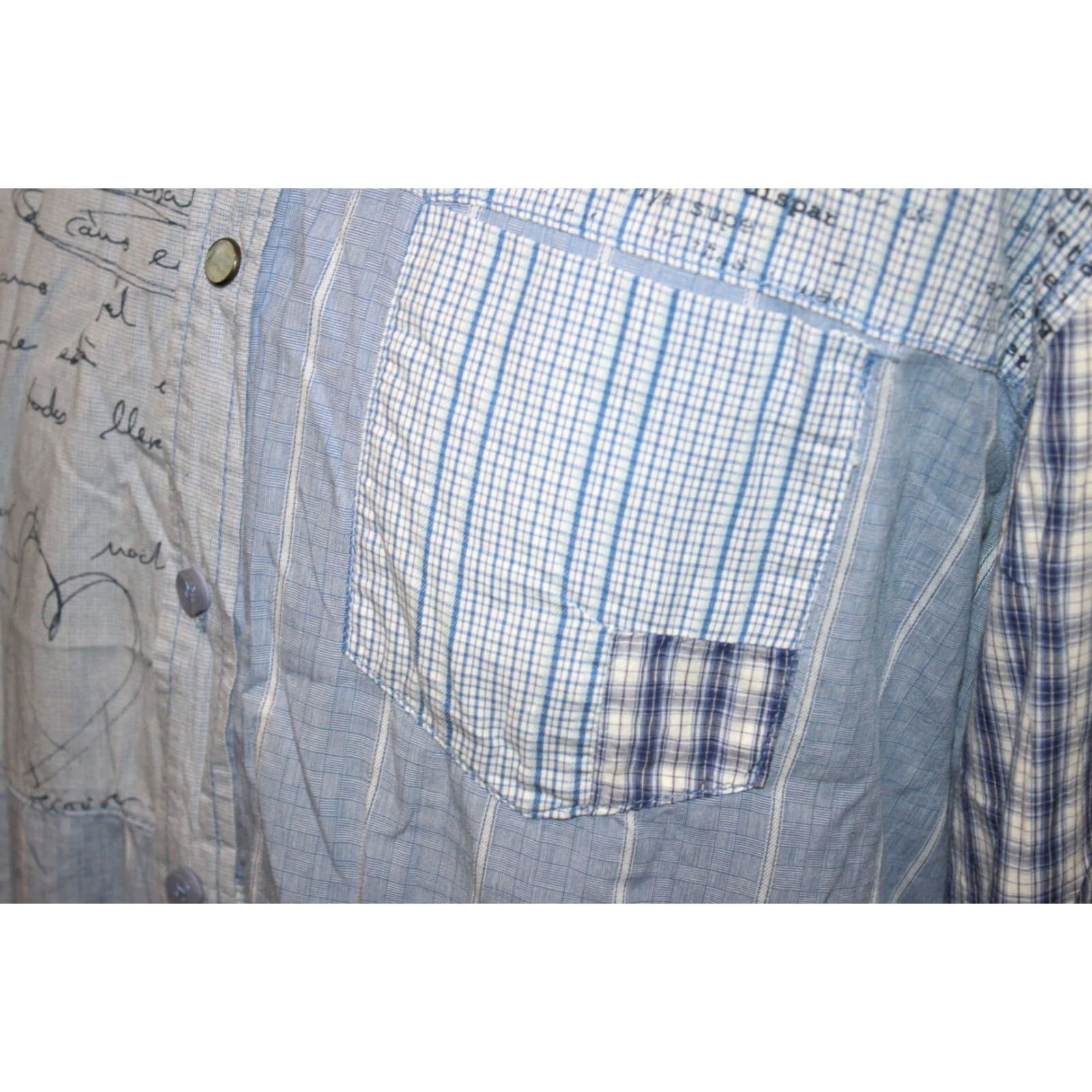 Desigual Desigual mens casual shirt Size XL Regular Fit Blue Long Sleeve Size US XL / EU 56 / 4 - 3 Thumbnail