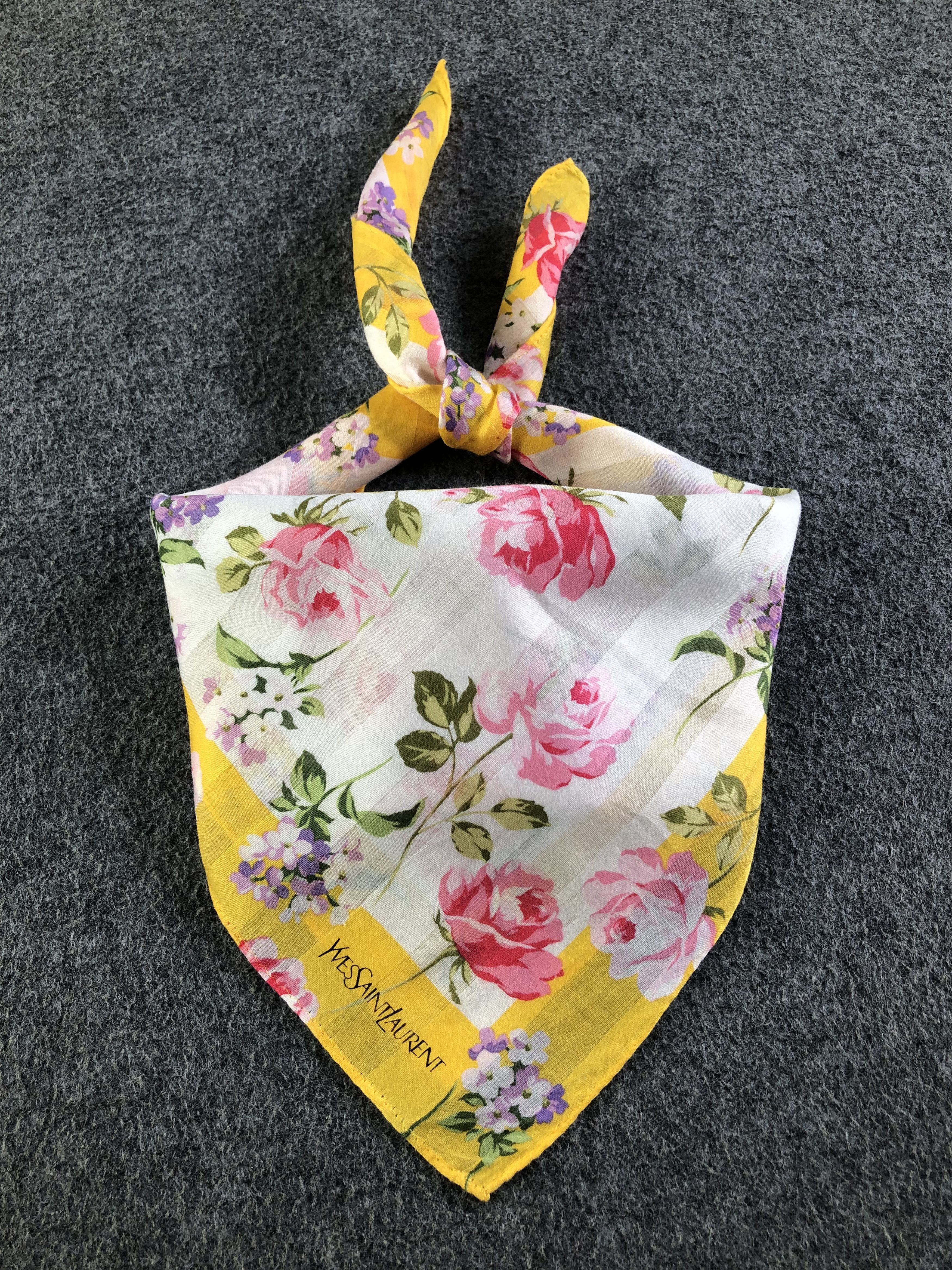 Yves Saint Laurent Yves Saint Laurent Handkerchief / Bandana / Neckerchief C403 Size ONE SIZE - 2 Thumbnail