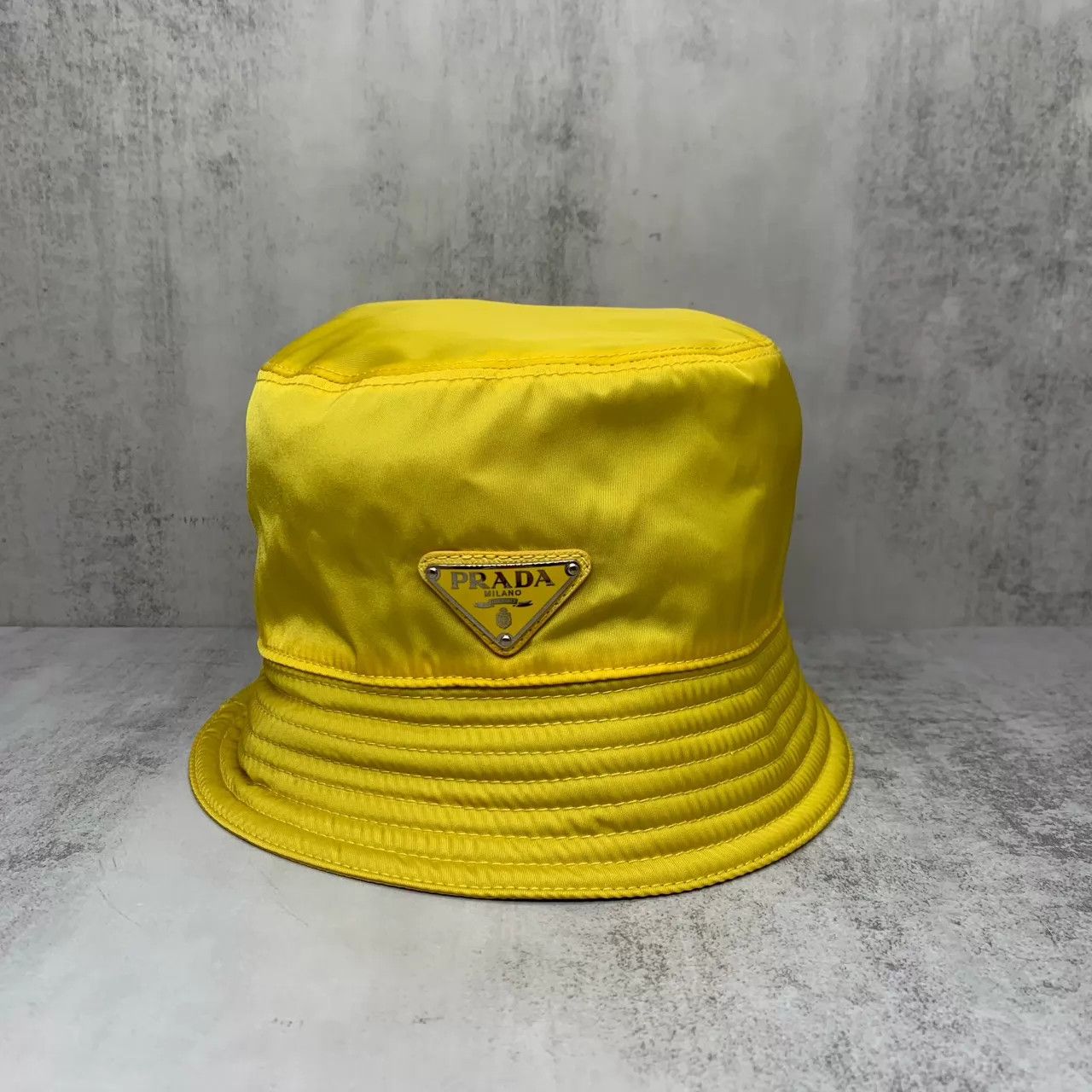 Prada Prada Yellow Fisherman Hat L 95 New Size ONE SIZE - 1 Thumbnail