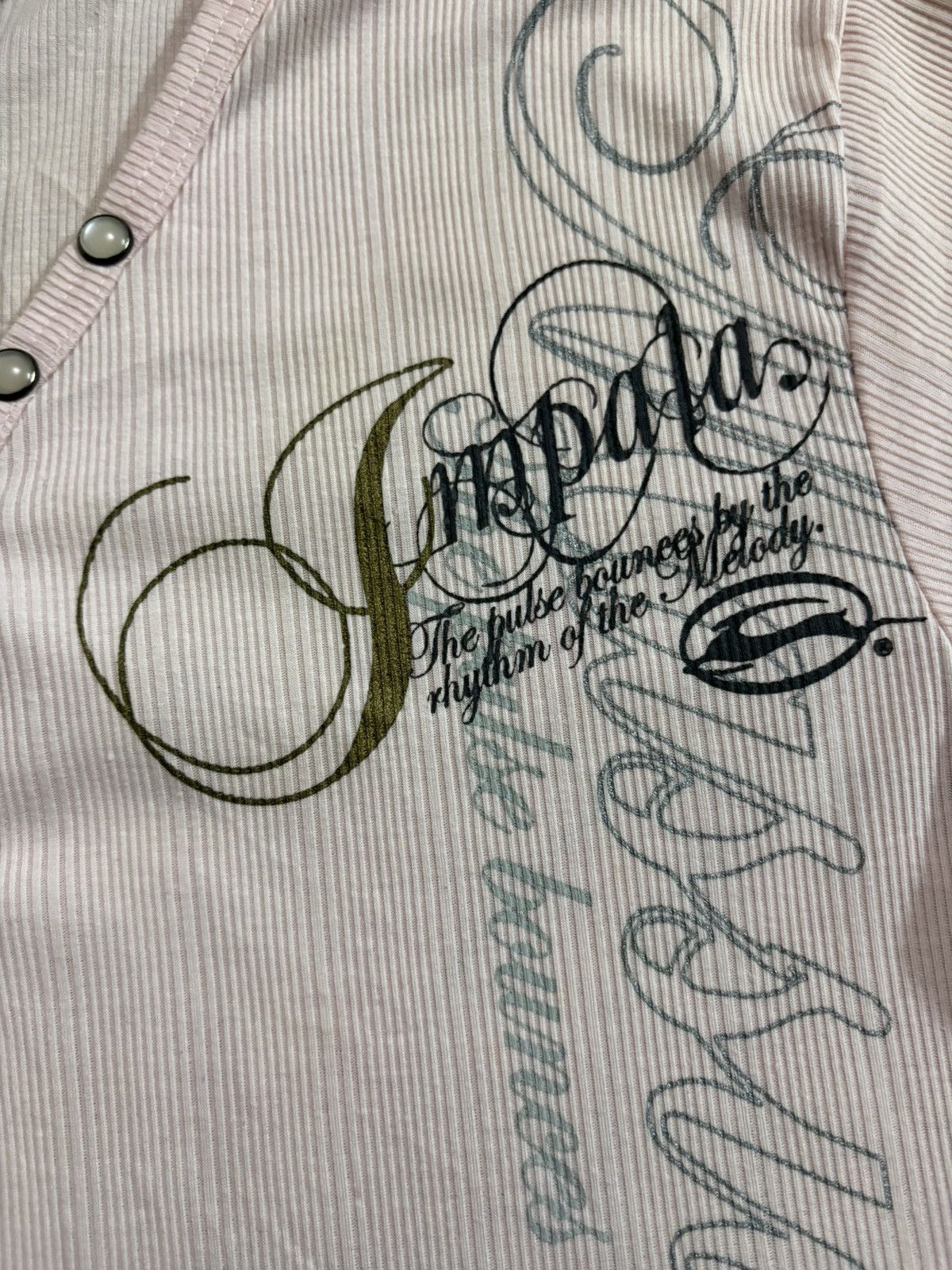 Japanese Brand IMPALA Button Up Vneck Poem Design Tee Size US M / EU 48-50 / 2 - 3 Thumbnail