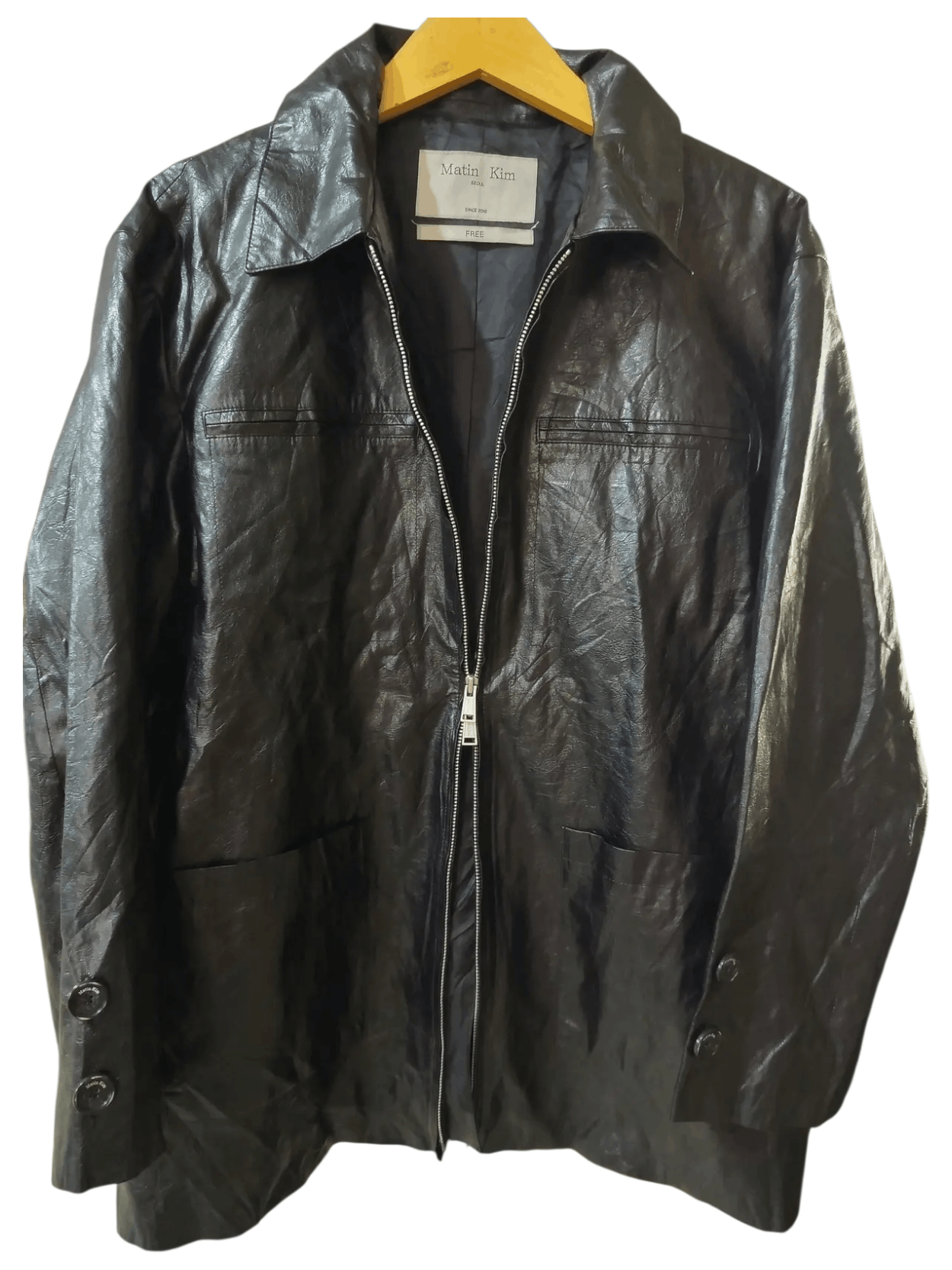 Matin Kim Matin Kim Oversized Faux Leather Jacket Size US XL / EU 56 / 4 - 1 Thumbnail