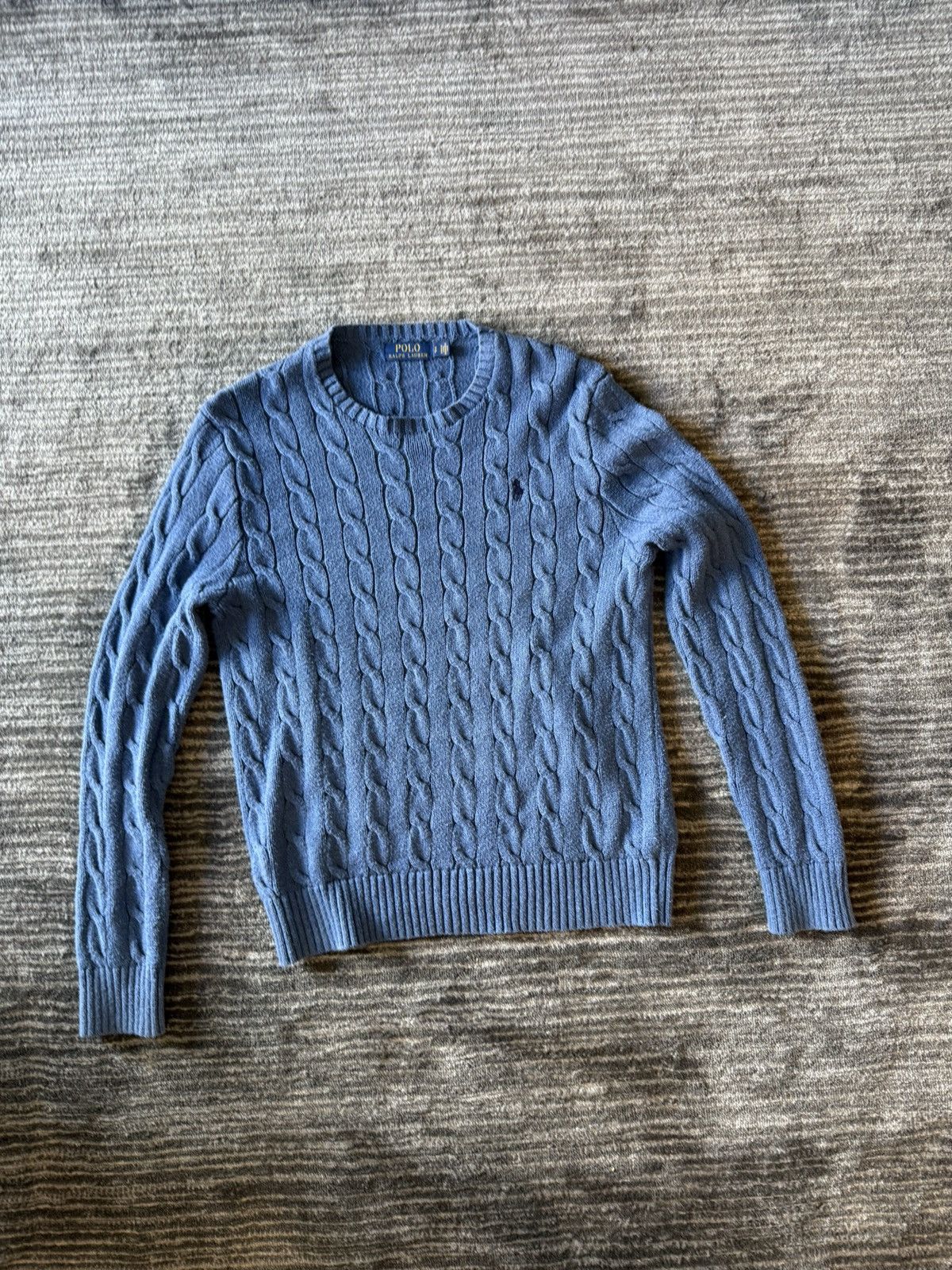 Polo Ralph Lauren Cable-knit Polo Ralph Lauren Crewneck Sweater Size US S / EU 44-46 / 1 - 1 Thumbnail