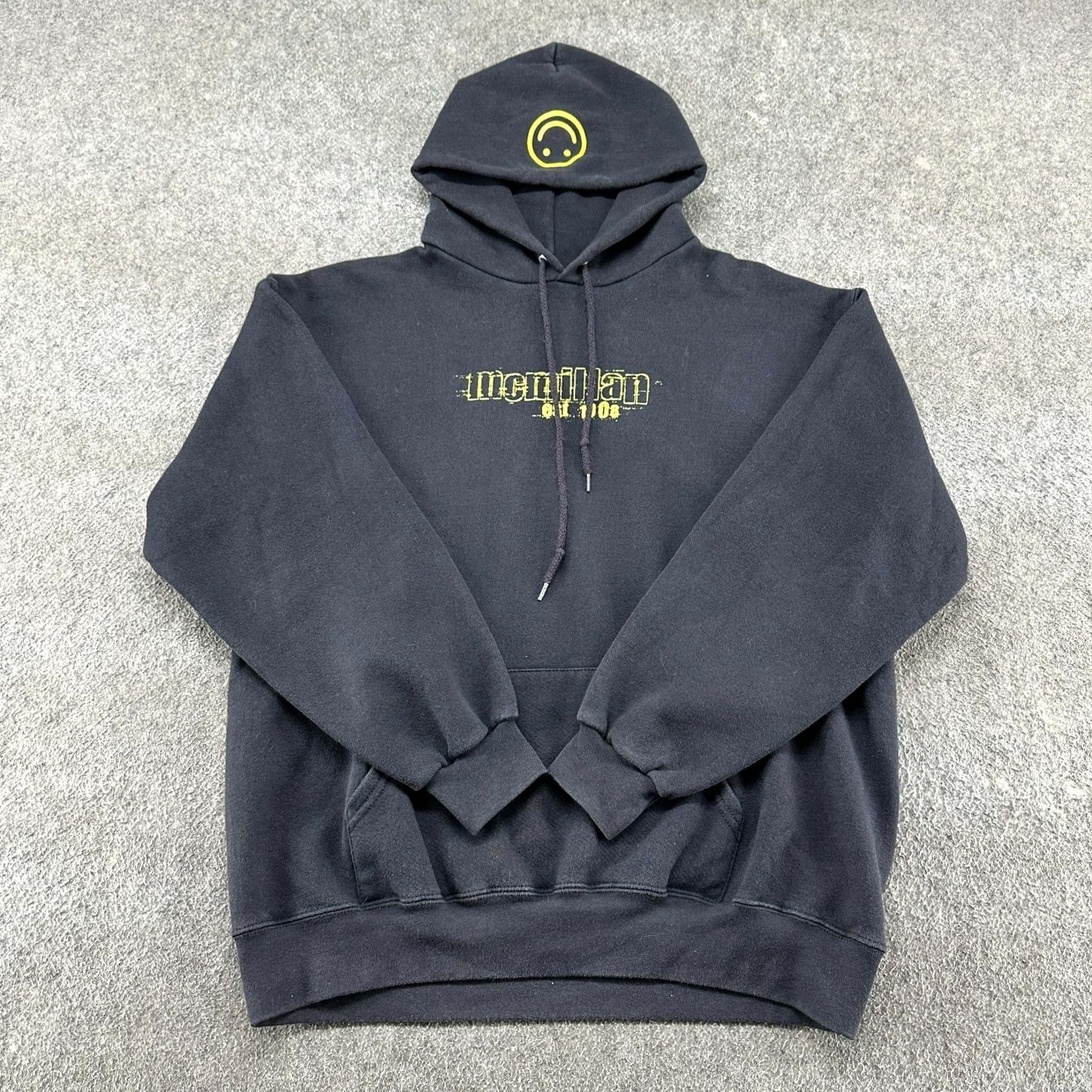 Lee VINTAGE Lee Hoodie Mens L Black Pullover Mcmillan Riders Of The Night Y2K Size US L / EU 52-54 / 3 - 2 Thumbnail