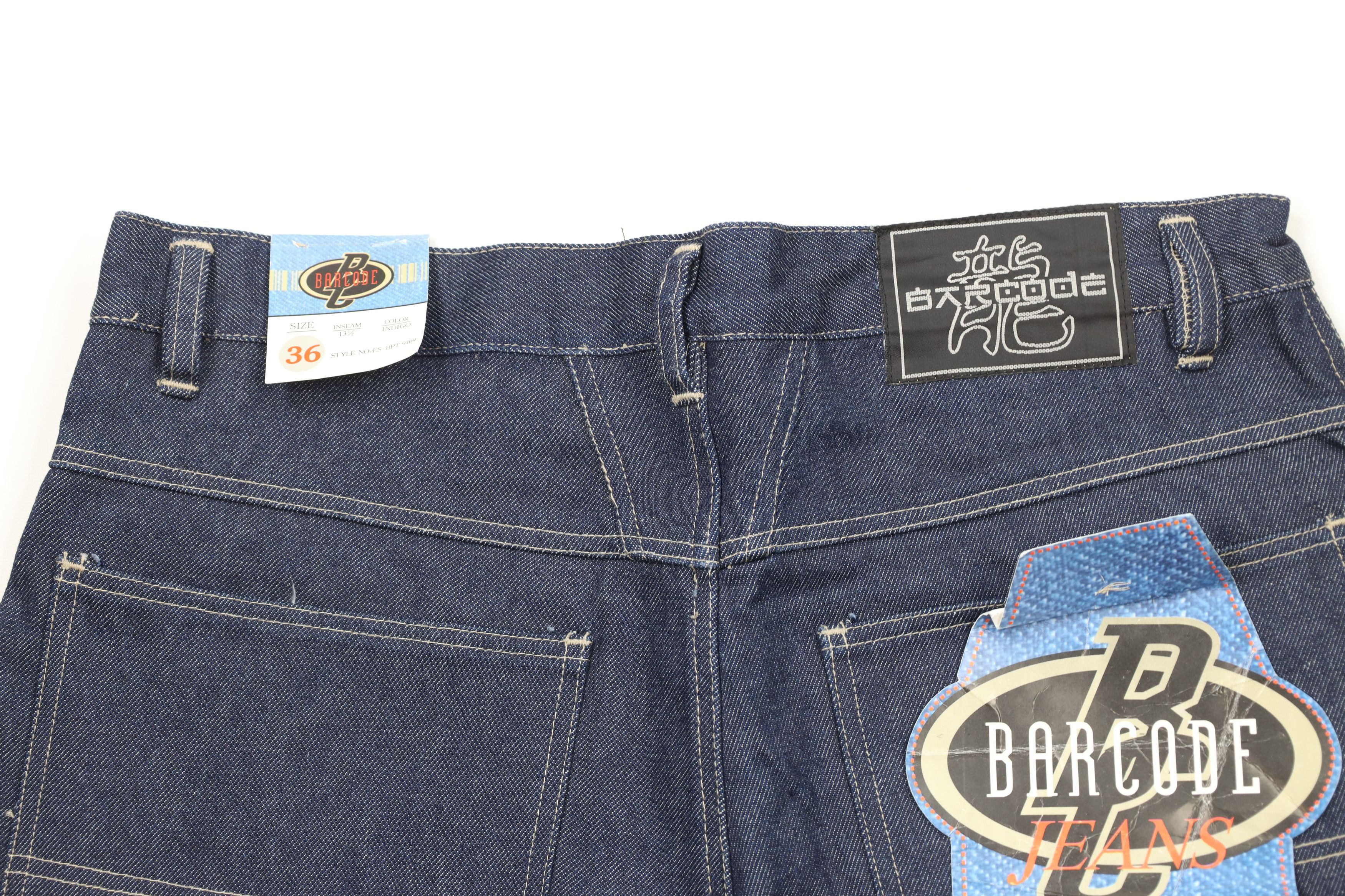 Vintage Deadstock Vintage 90s Y2K Streetwear Denim Cargo Shorts Blue Size US 36 / EU 52 - 10 Thumbnail