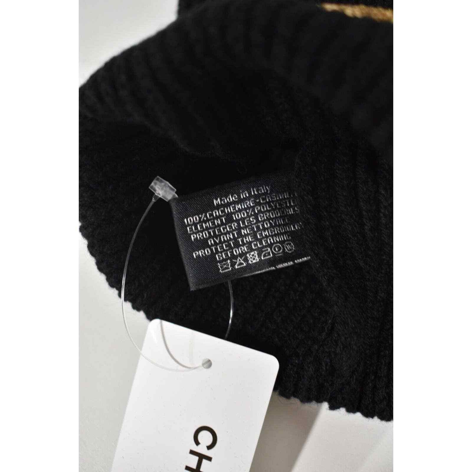 Chanel Chanel 22A Cashmere Sequin Beanie Winter Hat Cap Cloche Size ONE SIZE - 12 Thumbnail