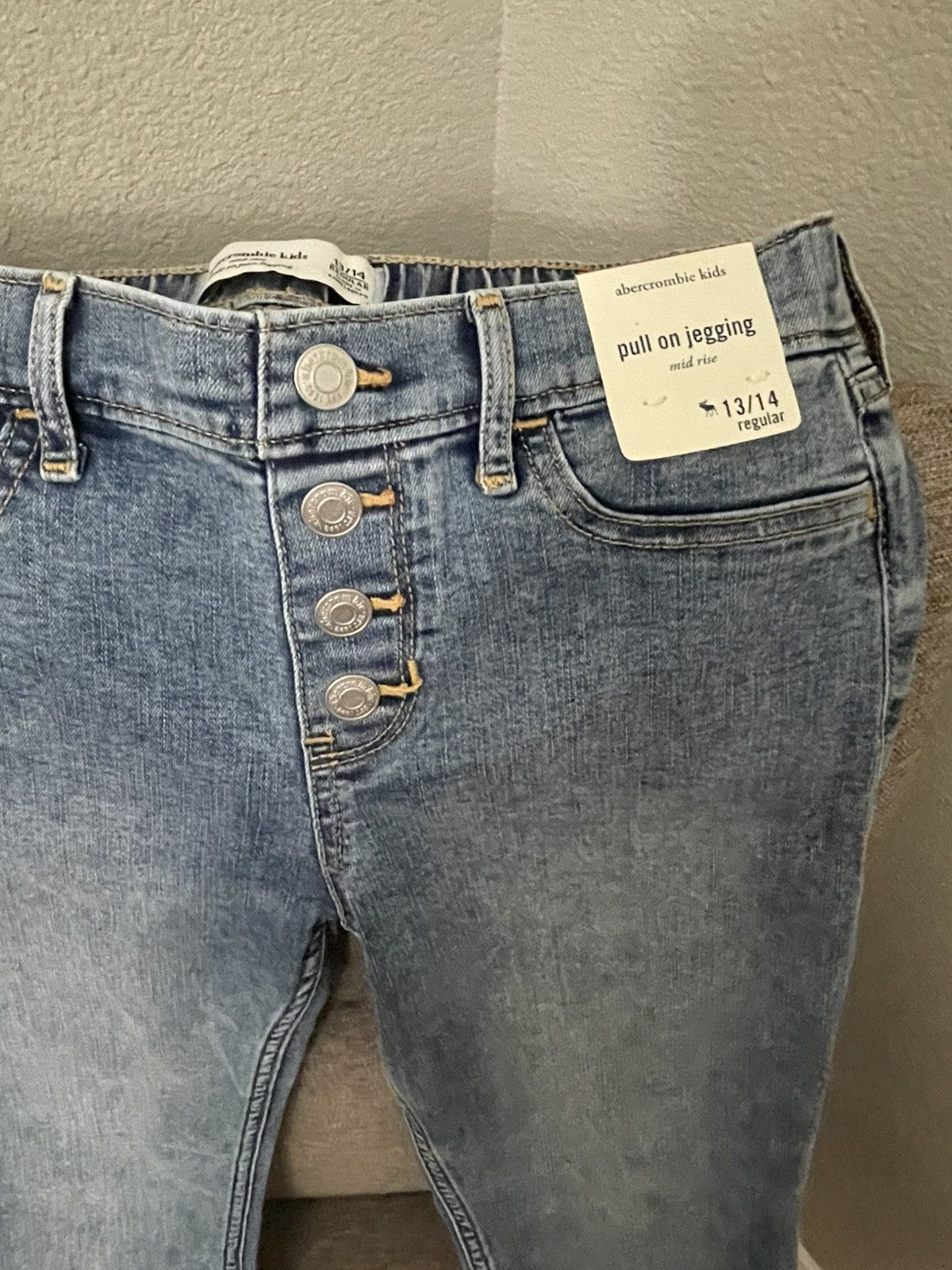 Abercrombie & Fitch Abercrombie kids pull on low rise jeggings size 13/14 Size 22" - 6 Thumbnail