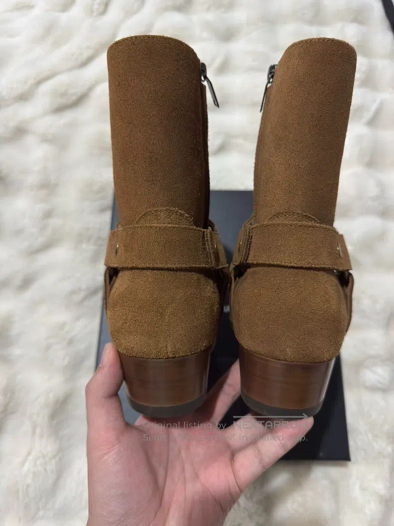 Saint Laurent Paris Saint Laurent Paris Men's suede Chelsea boots with side bu Size US 8 / EU 41 - 6 Thumbnail