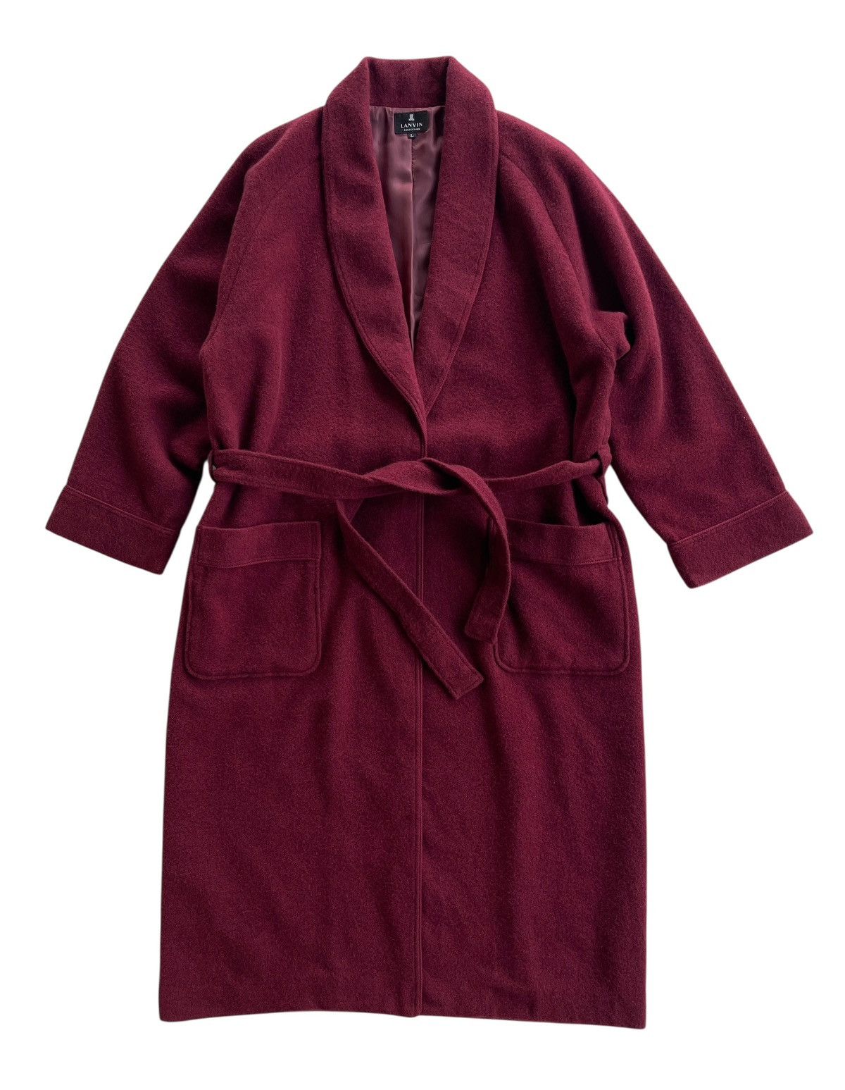 Lanvin Lanvin Burgundy Bathrobe Size US L / EU 52-54 / 3 - 1 Thumbnail