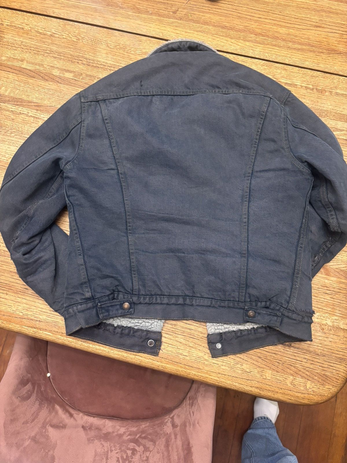 Levi's Levis Sherpa Lined Jean Jacket (Dyed) Size US M / EU 48-50 / 2 - 2 Thumbnail