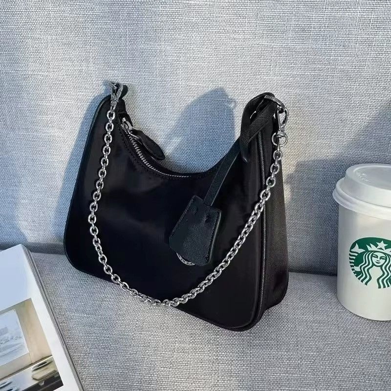 Vintage Casual Nylon Waterproof Black Small Bag Size ONE SIZE - 4 Thumbnail