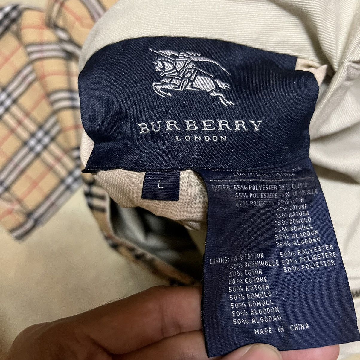 Burberry Burberry Nova Check Reversible Jacket Size US L / EU 52-54 / 3 - 12 Thumbnail