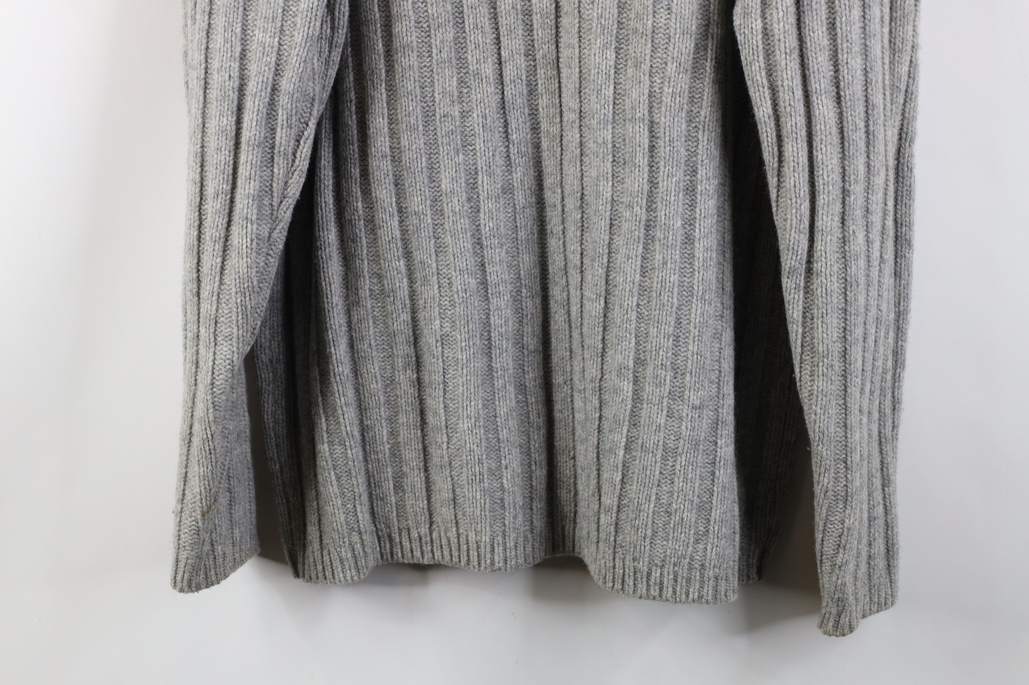 Vintage Vintage 90s Streetwear Block Ribbed Knit Mock Neck Sweater Size US M / EU 48-50 / 2 - 12 Thumbnail