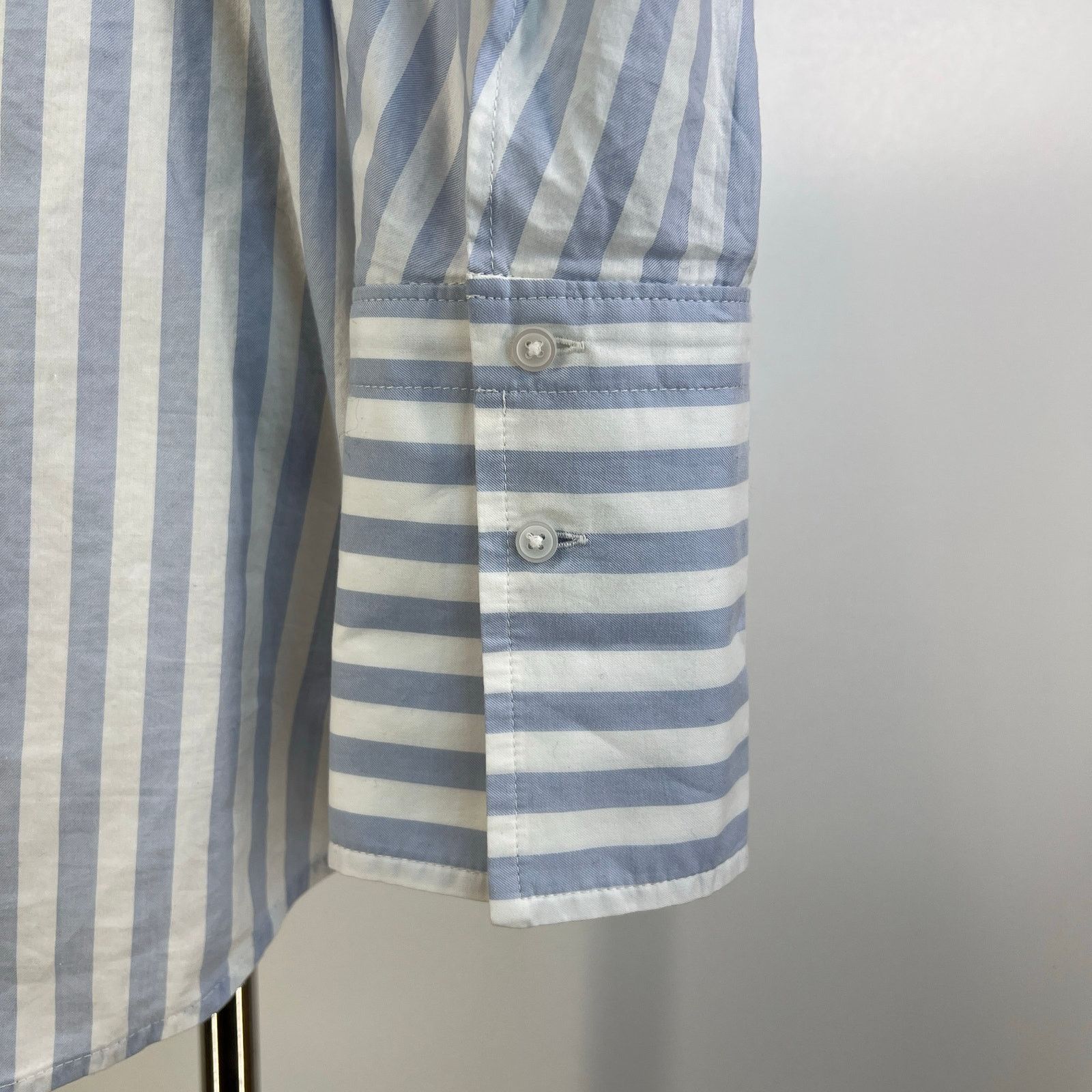 Everlane Everlane The Silky Cotton Balloon Sleeve Top Blue Size M / US 6-8 / IT 42-44 - 8 Thumbnail