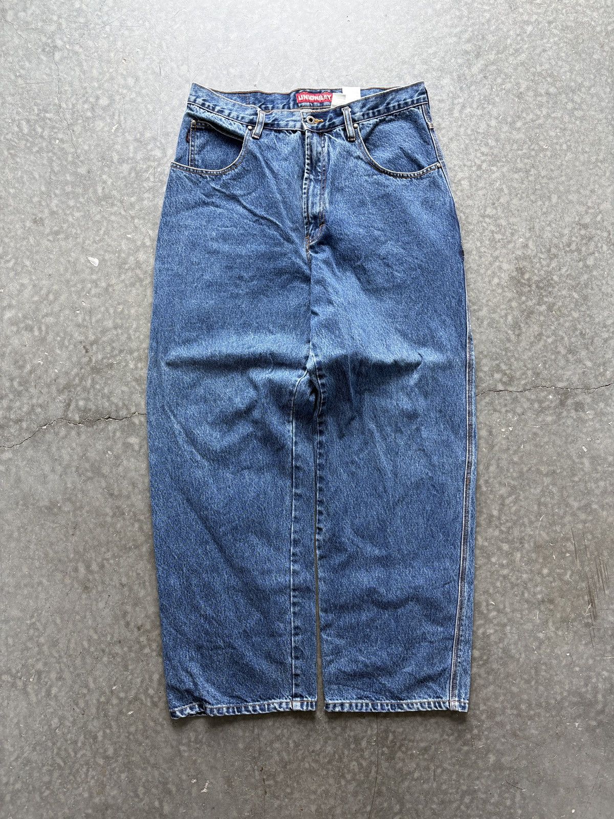 UNIONBAY Vintage Y2K Unionbay Carpenter Jeans Baggy Wide Leg 36x32 Size US 36 / EU 52 - 6 Thumbnail
