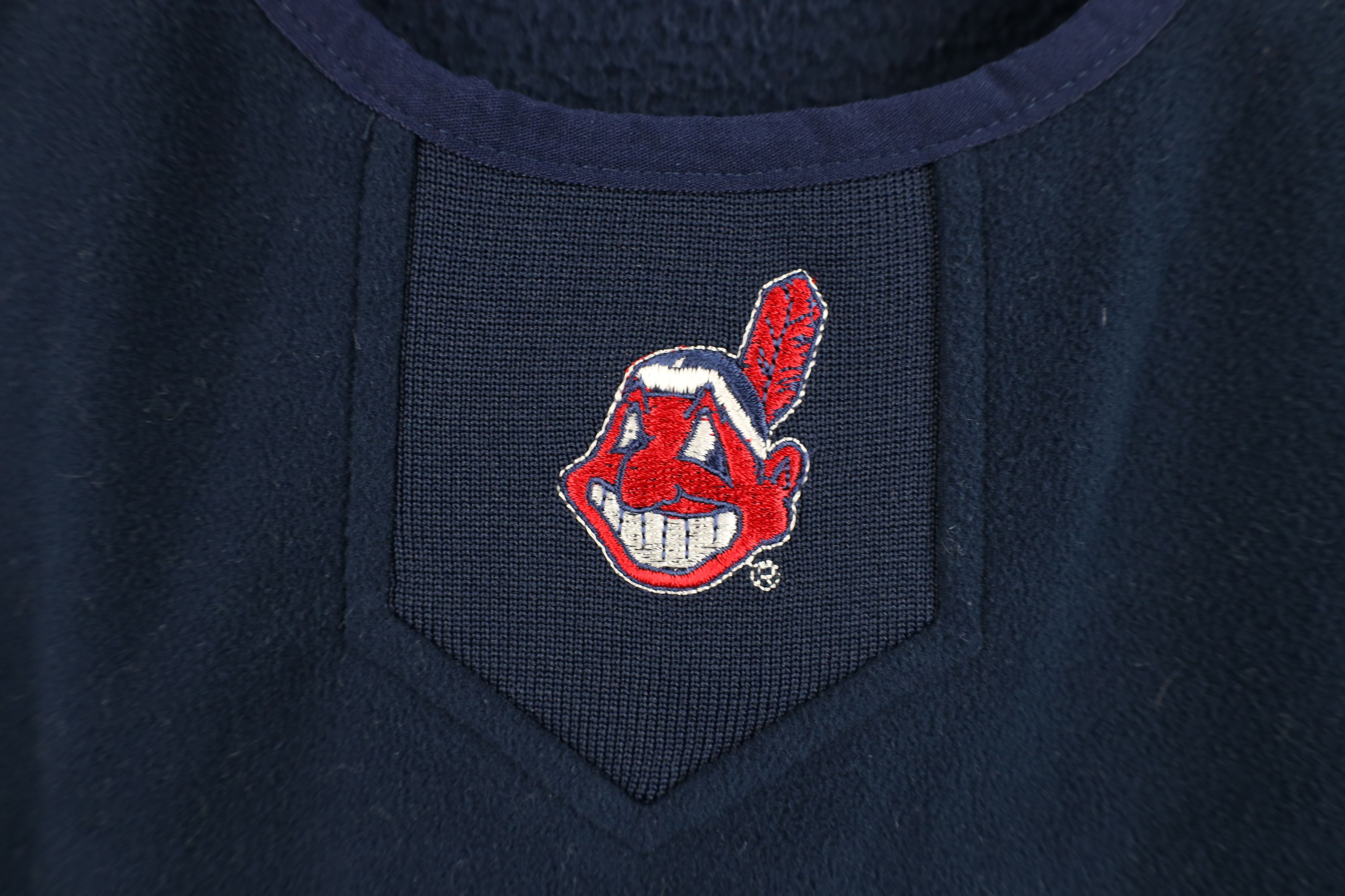 Majestic Vintage 90s Majestic Cleveland Baseball Fleece Sweater Size US XXL / EU 58 / 5 - 5 Thumbnail