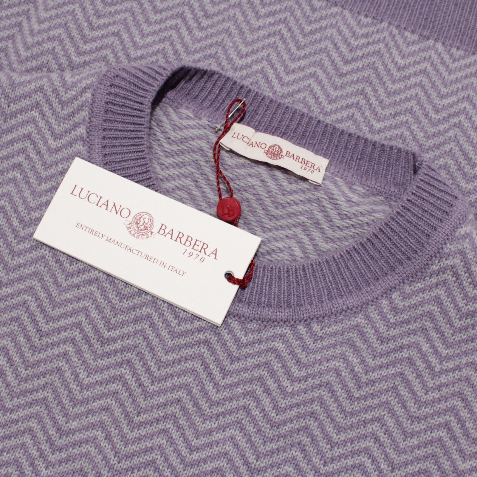 Luciano Barbera Luciano Barbera Sweater Size US L in Purple Size US L / EU 52-54 / 3 - 1 Thumbnail