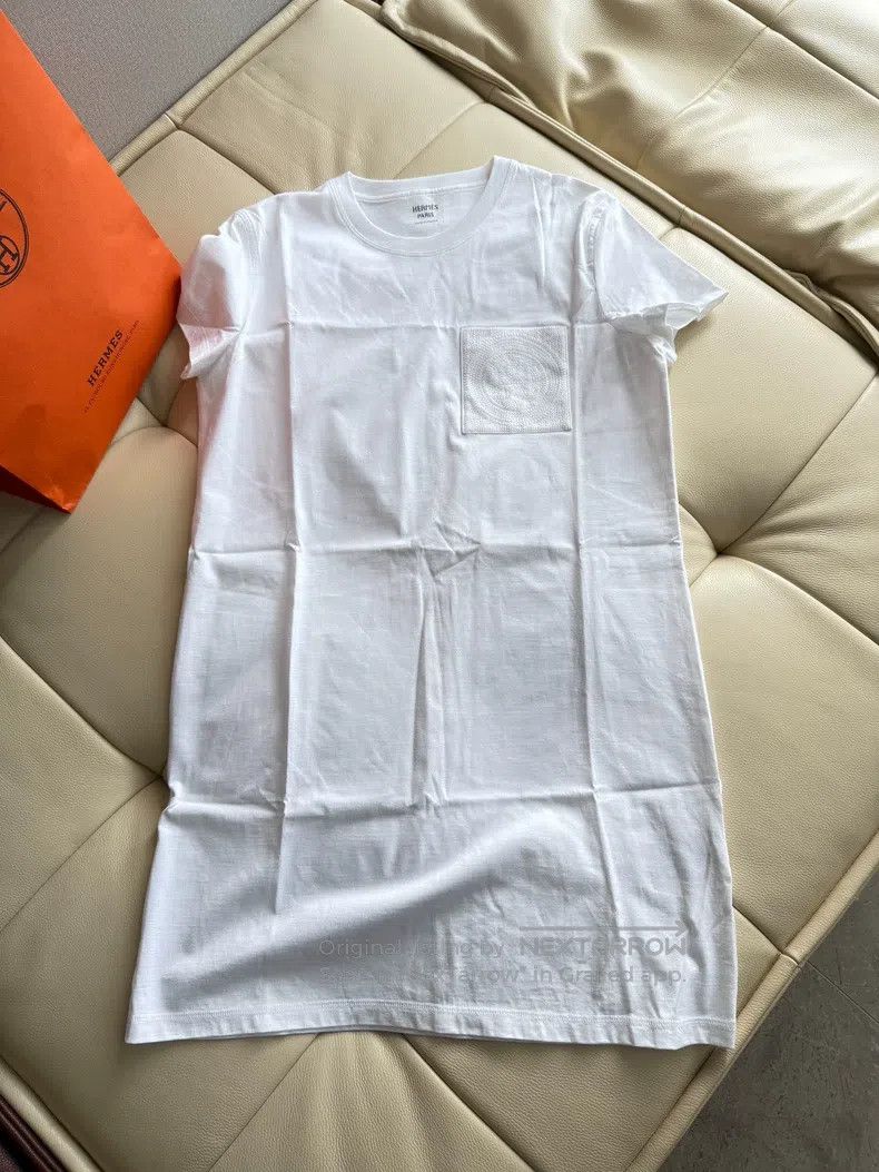 Hermes Hermes Women's white cotton dress with integrated short sk Size XS / US 0-2 / IT 36-38 - 5 Thumbnail