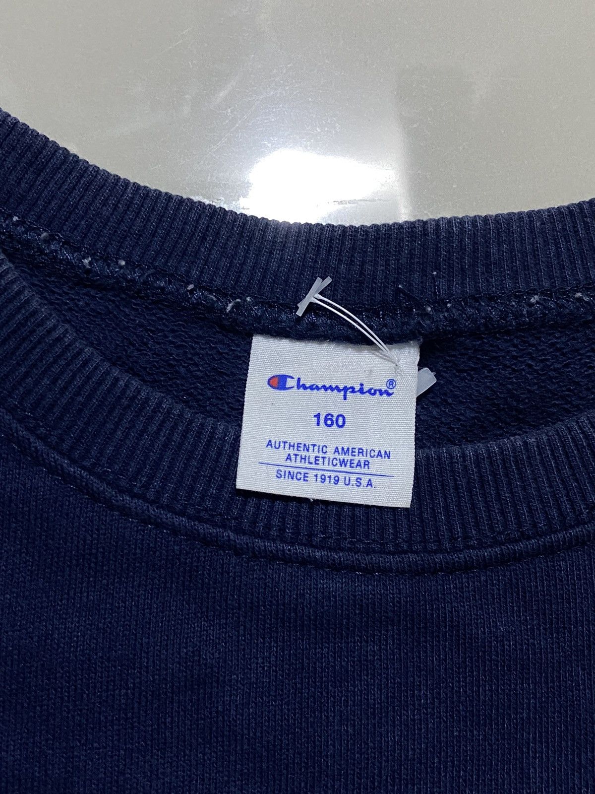 Champion Champion Basic Logo Blank Crewneck Navy - M Size US M / EU 48-50 / 2 - 4 Thumbnail
